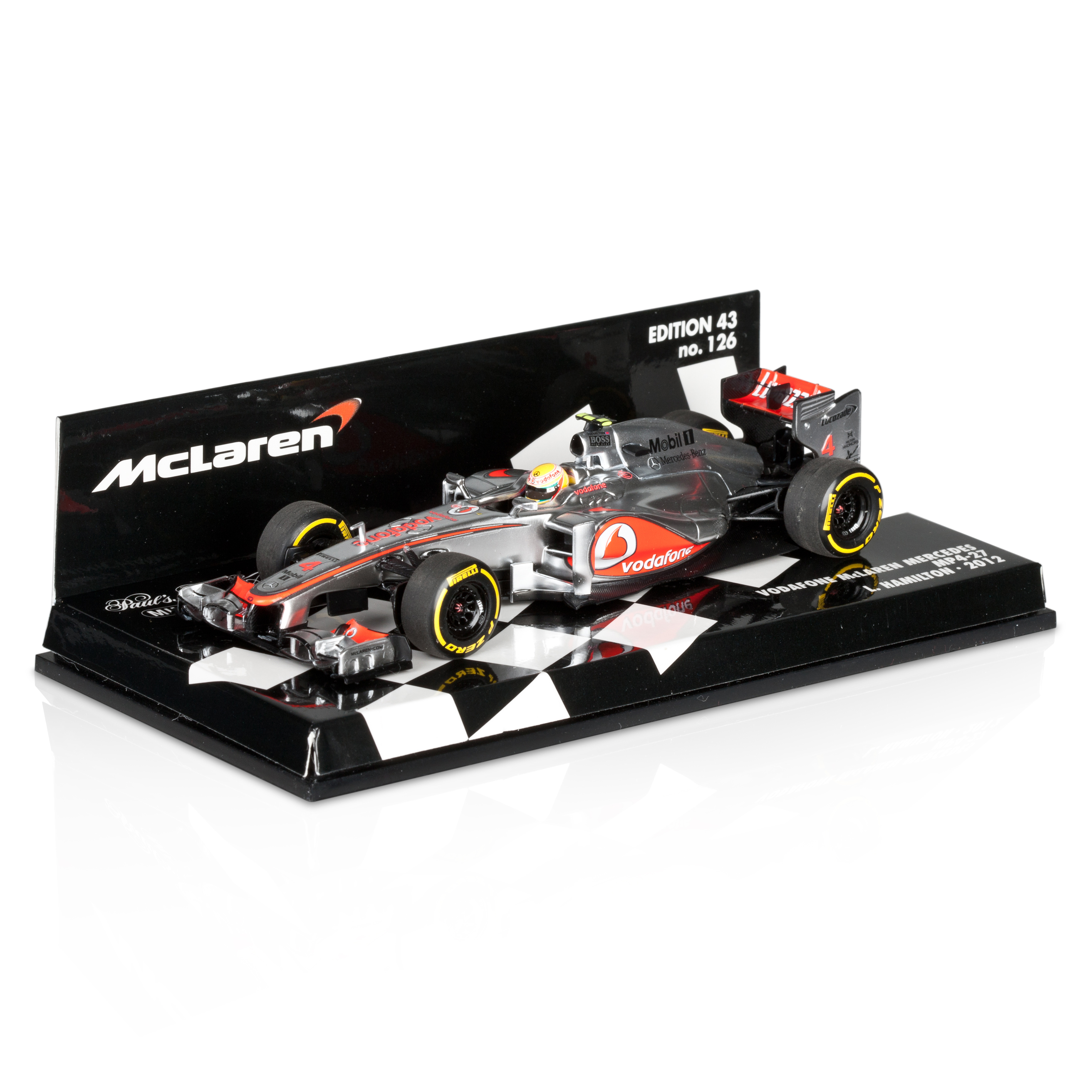Vodafone McLaren Mercedes MP4-27 2012 Lewis Hamilton 1:43 Scale