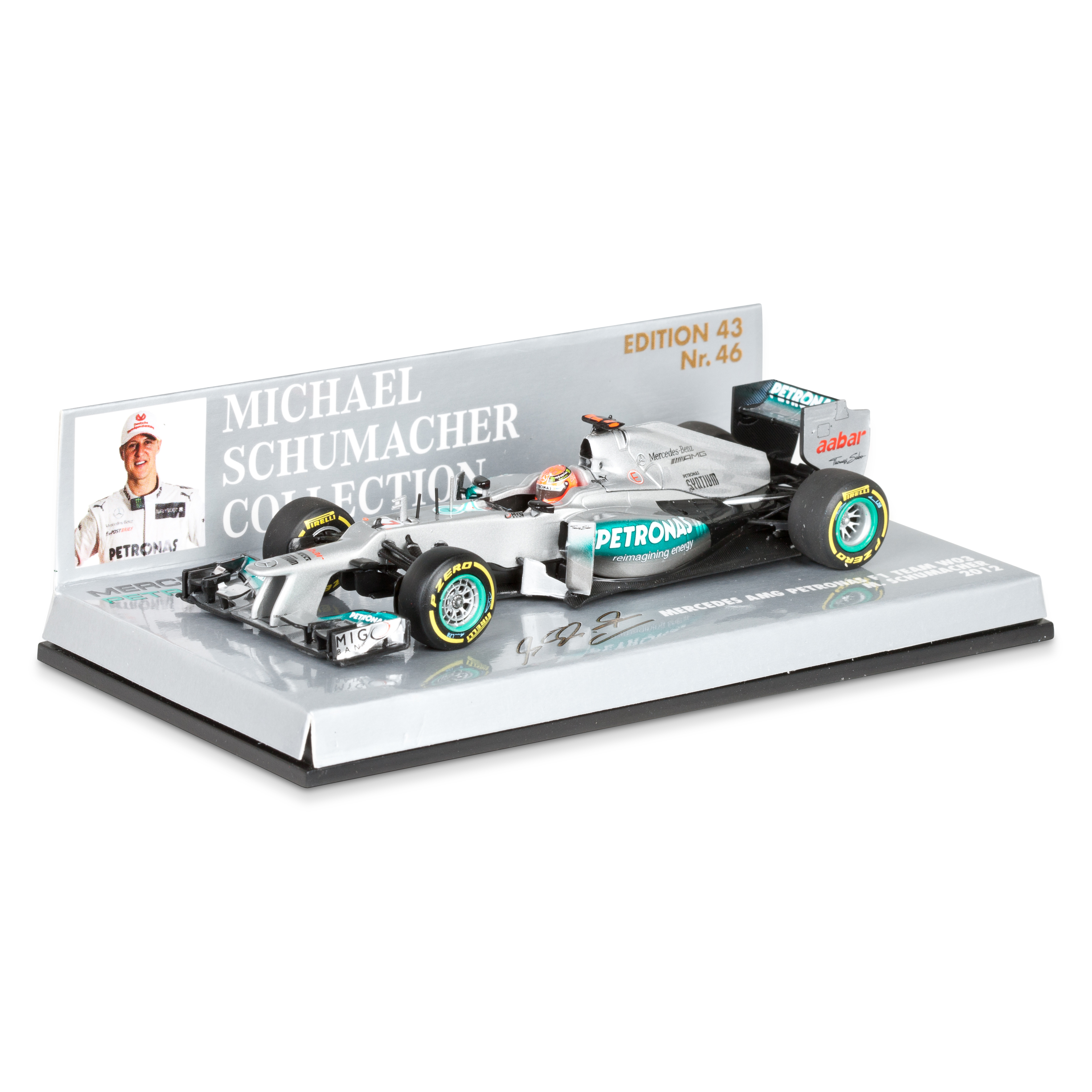 Mercedes AMG Petronas F1 Team W03 2012 Michael Schumacher 1:43 Scale