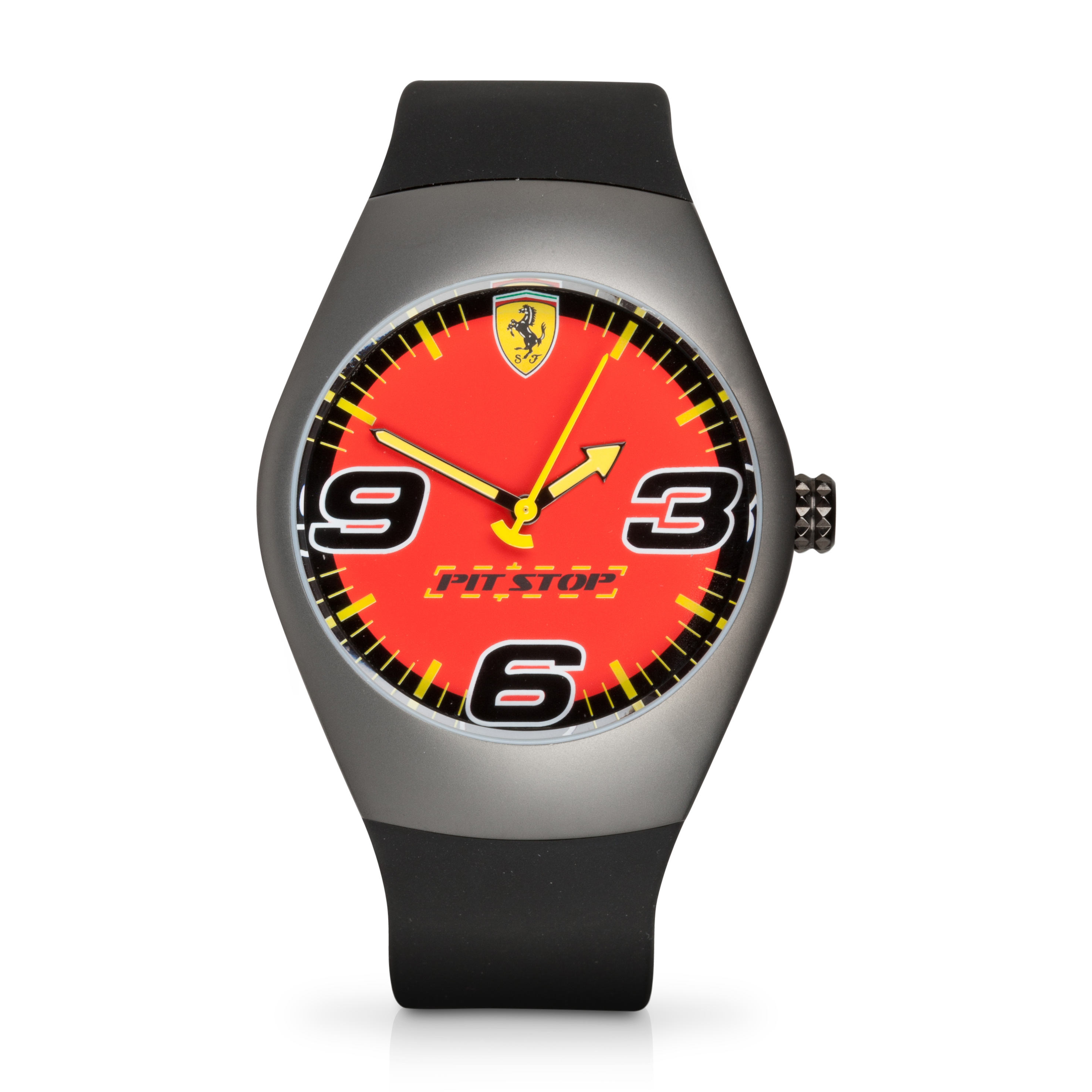 Ferrari Pit Stop Red Dial Watch - Black/Red