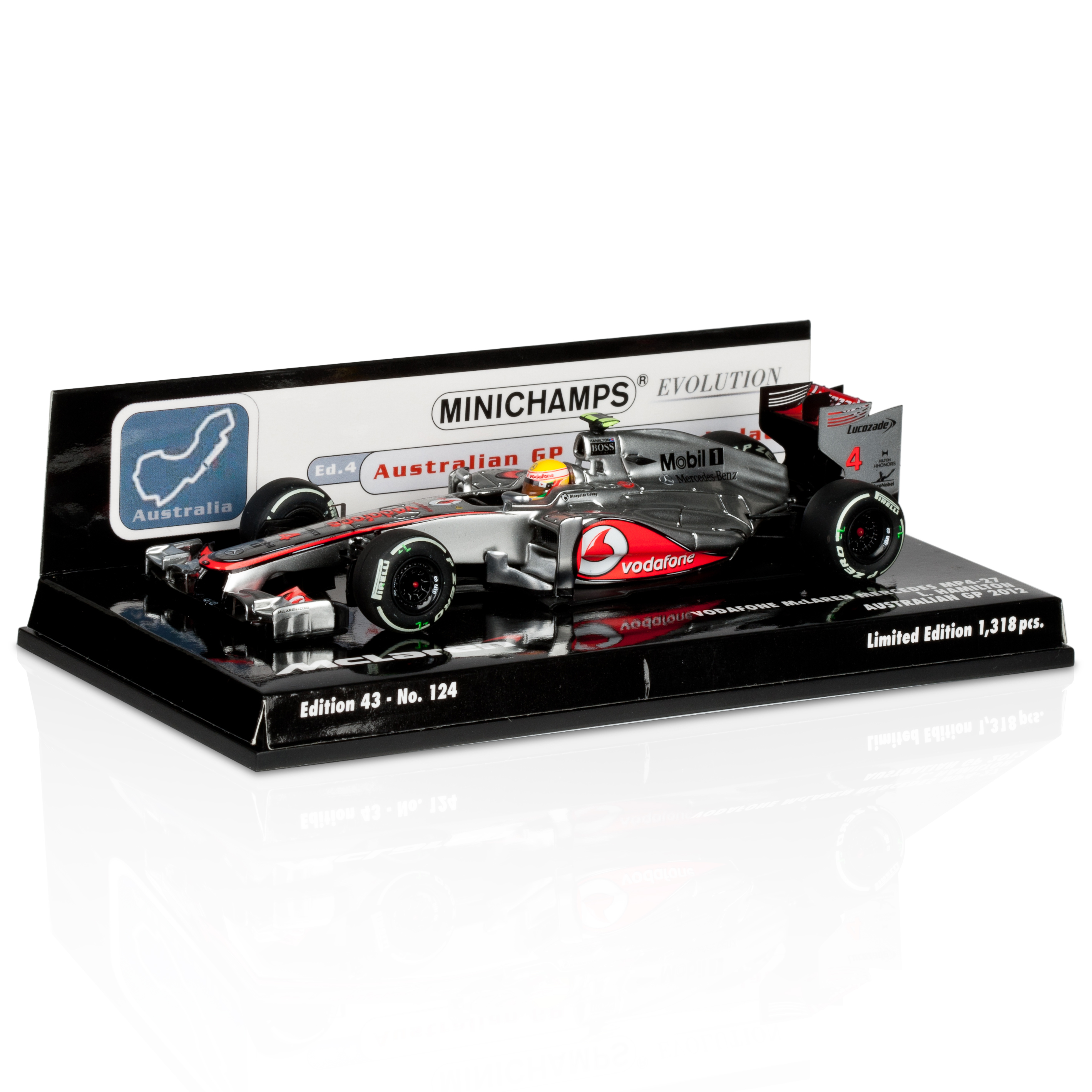Vodafone McLaren Mercedes MP4-27 Lewis Hamilton 3rd Place Australian GP 2012 1:43 Scale