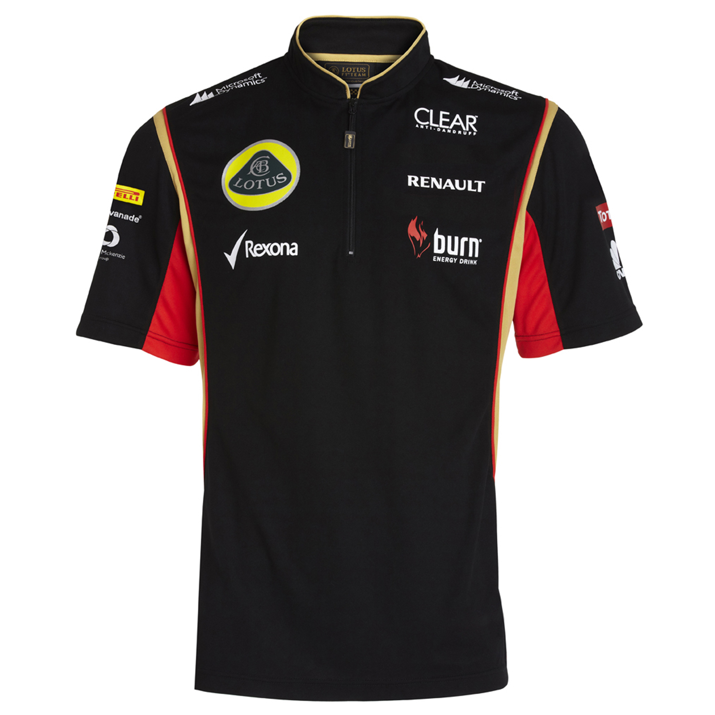 Lotus F1 Team 2013 F1 Mens Replica Zip Polo