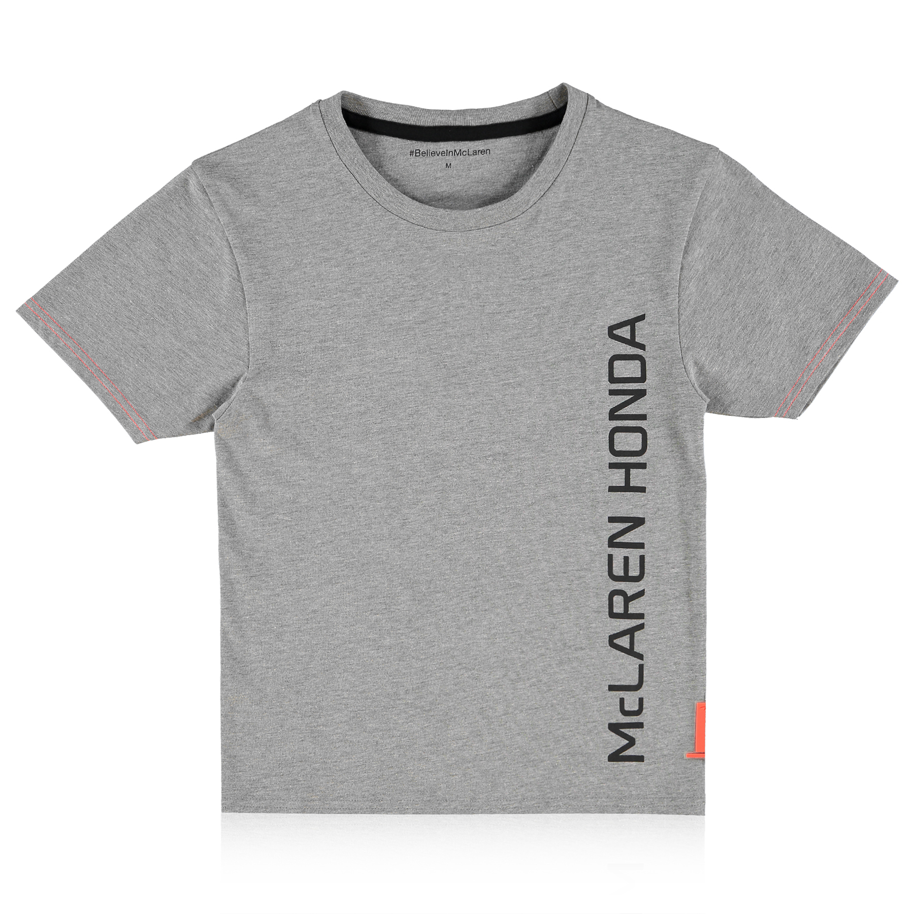 McLaren Honda Essentials Vertical Print T-Shirt - Grey - Kids McLaren Honda Essentials Vertical Print T-Shirt - Grey - Kids