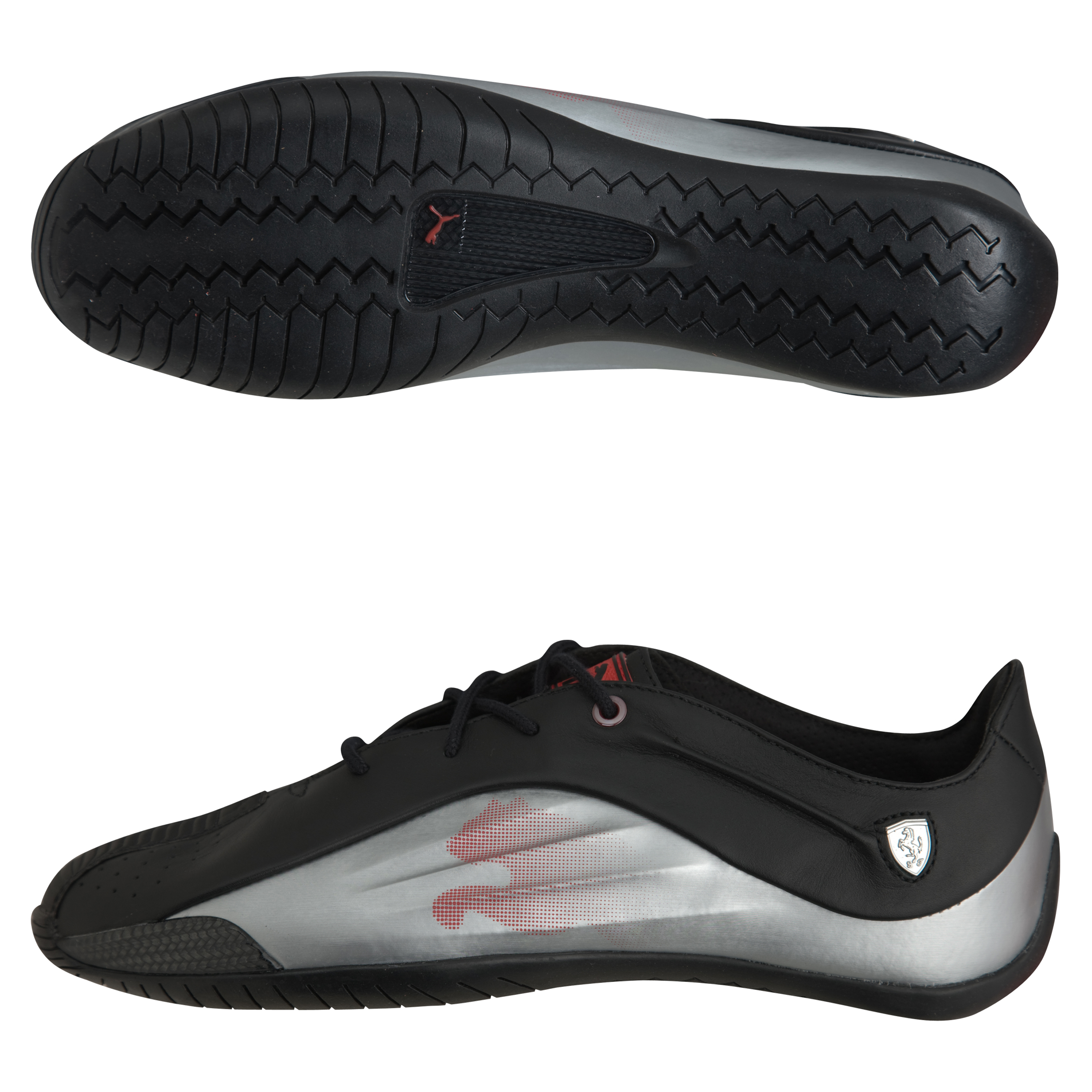 Scuderia Ferrari Puma Kraft Trainers - Black/Metallic Silver