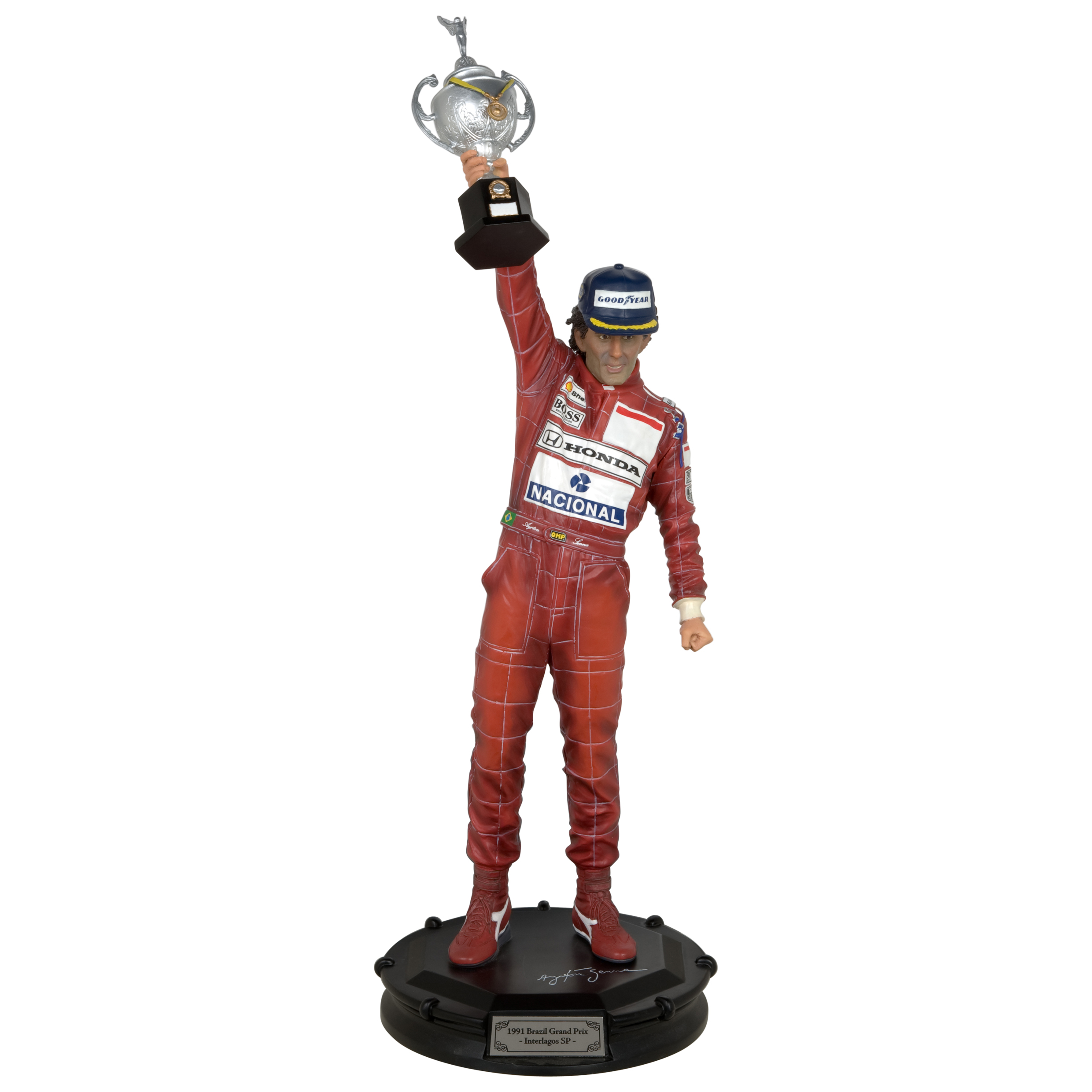Ayrton Senna 1991 Brazilian Grand Prix Celebration Statue 1:6 Scale