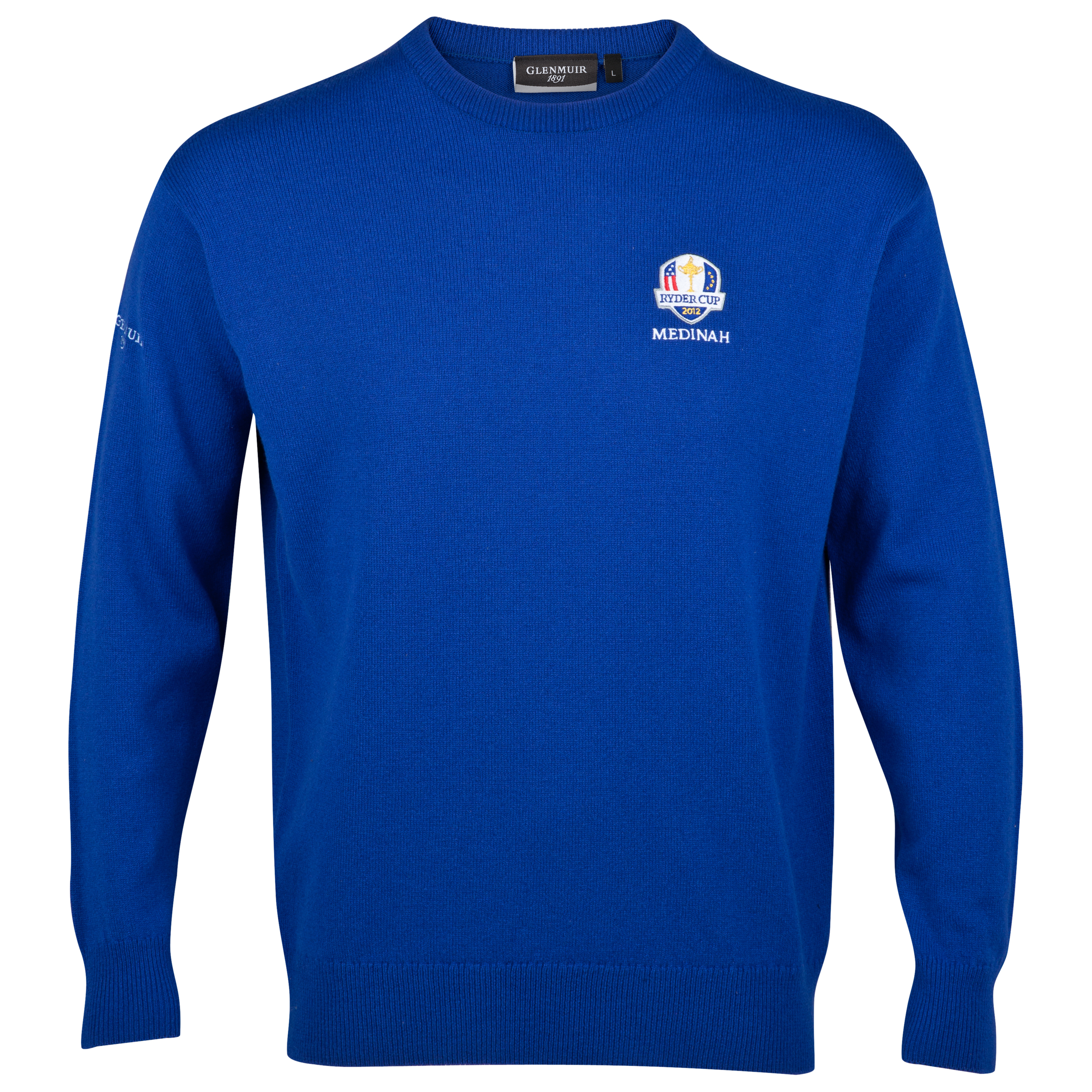 The Ryder Cup Medinah 2012 Glenmuir Morar Crew Neck Lambswool Sweater - Sapphire