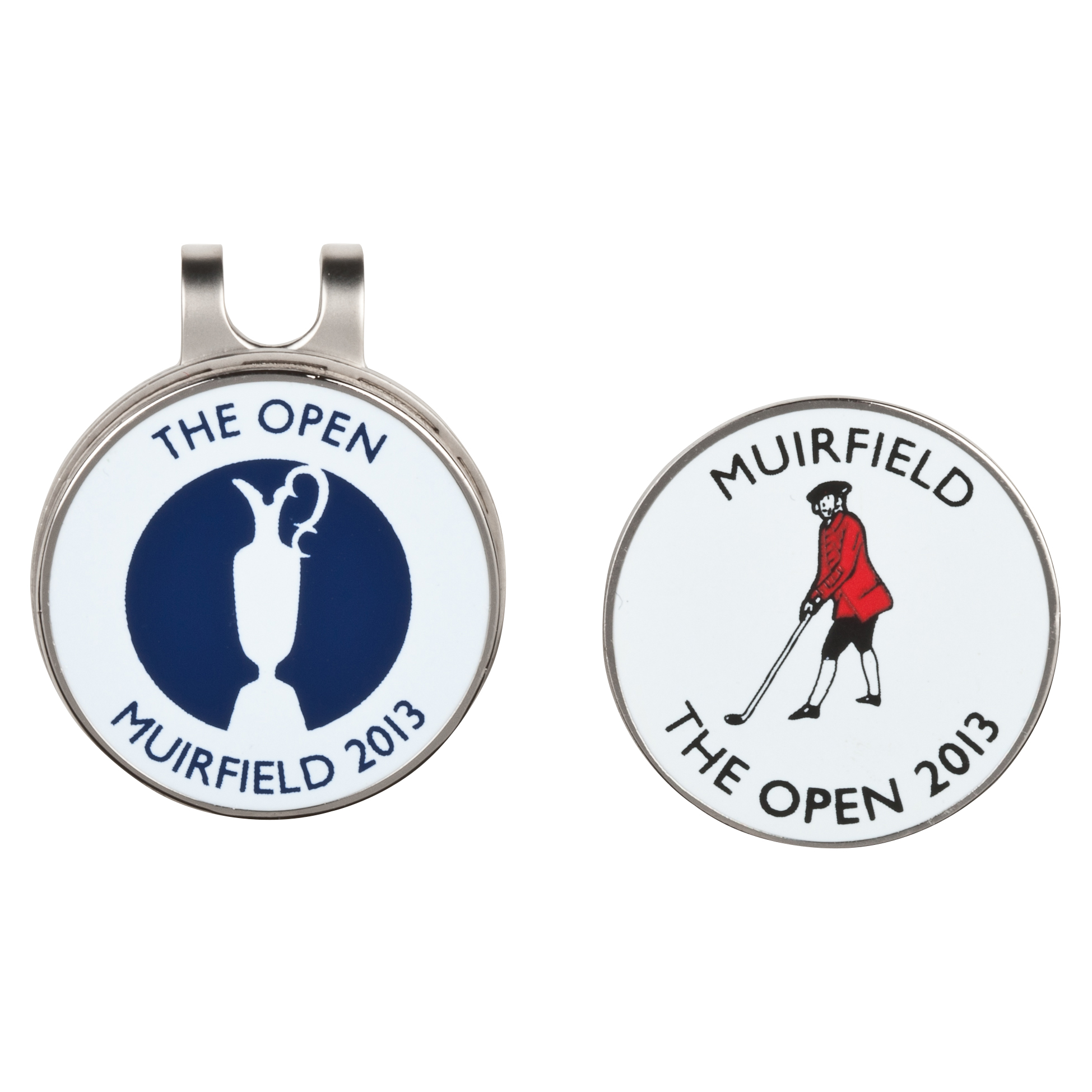 Open Golf Championship 2013 Muirfield Cap Clip & 2 Ball Markers White