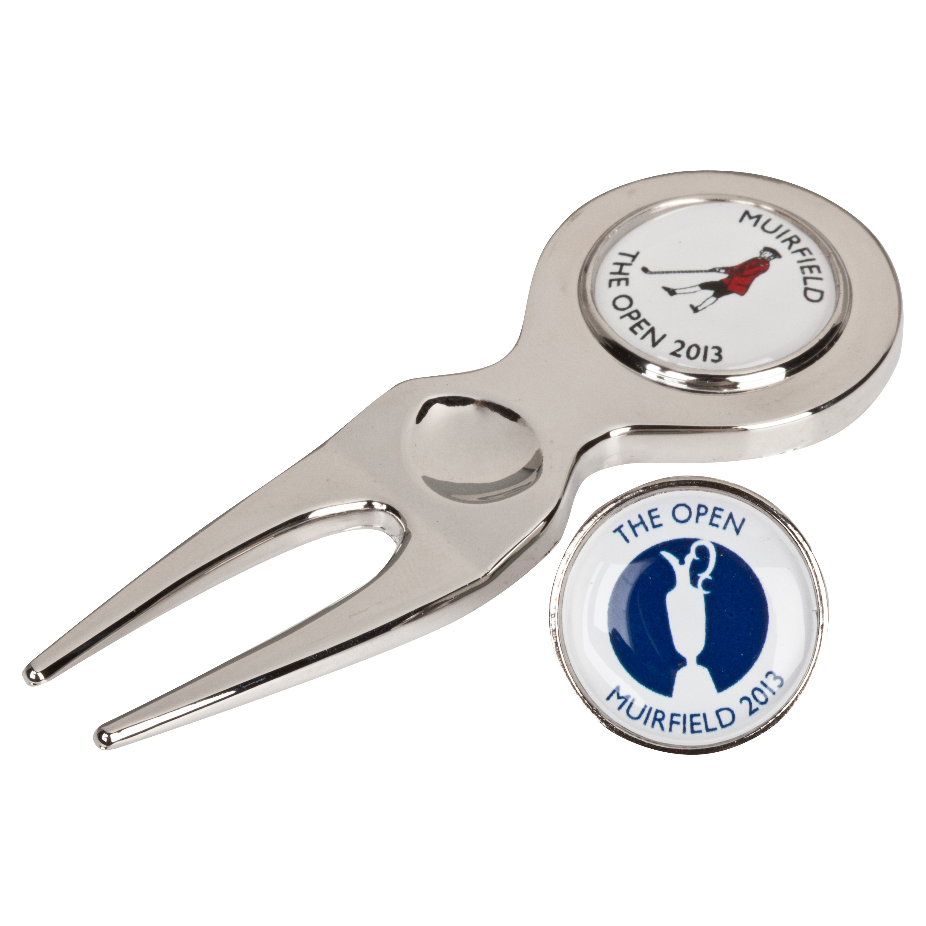 Open Golf Championship 2013 Muirfield Pitchfork & Ball Marker Blue