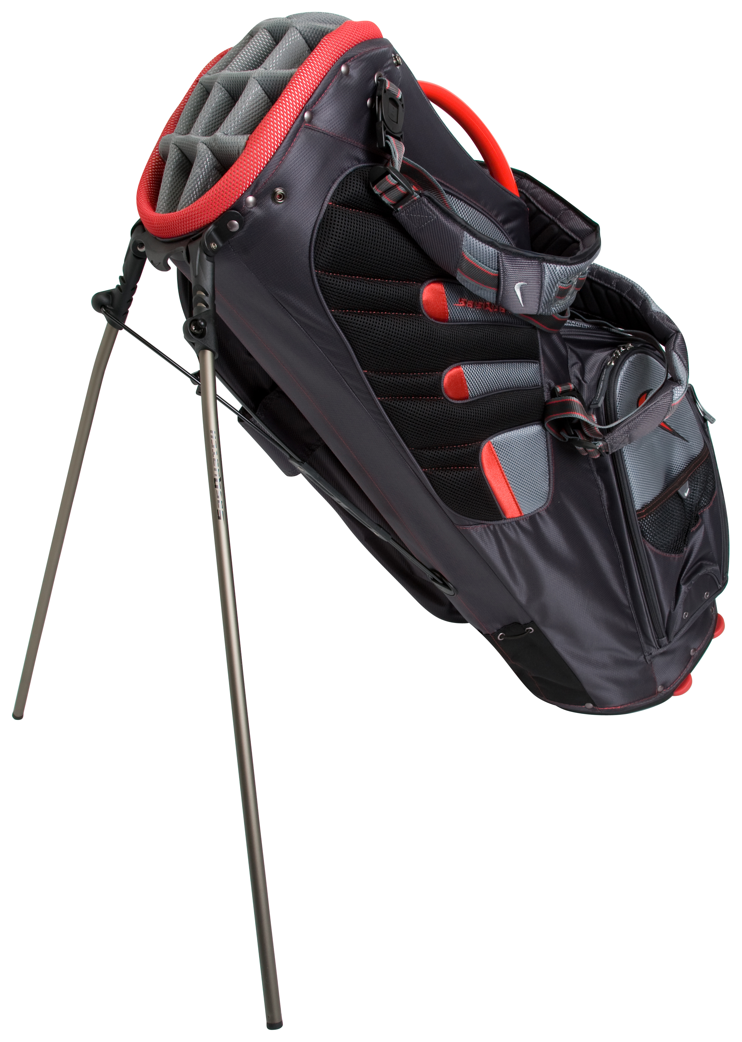 Nike Golf Sasquatch Tour Carry Bag - Anthracite/Red-Pavement Grey