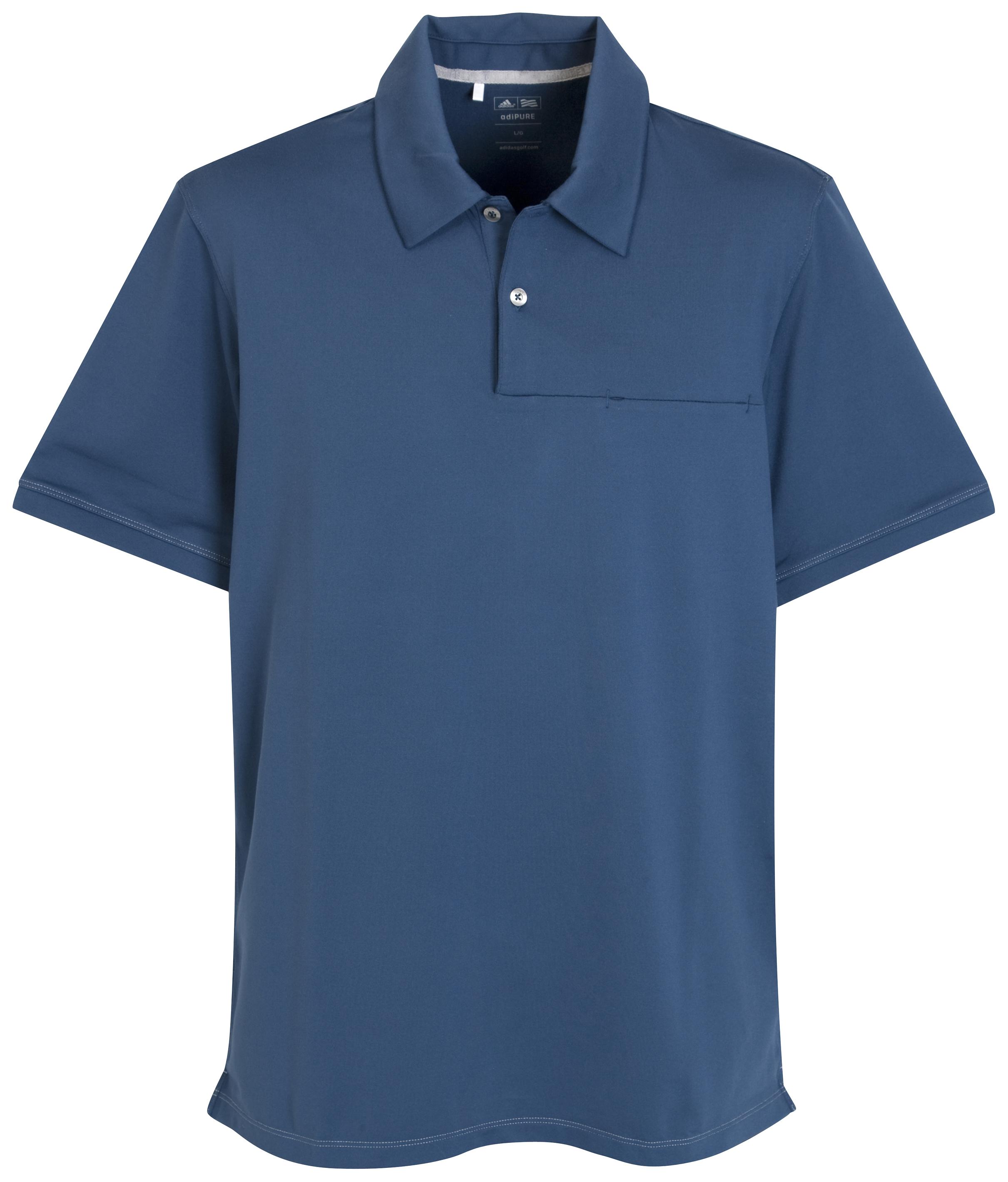 adidas adiPure Jersey Pocketed Polo Blue