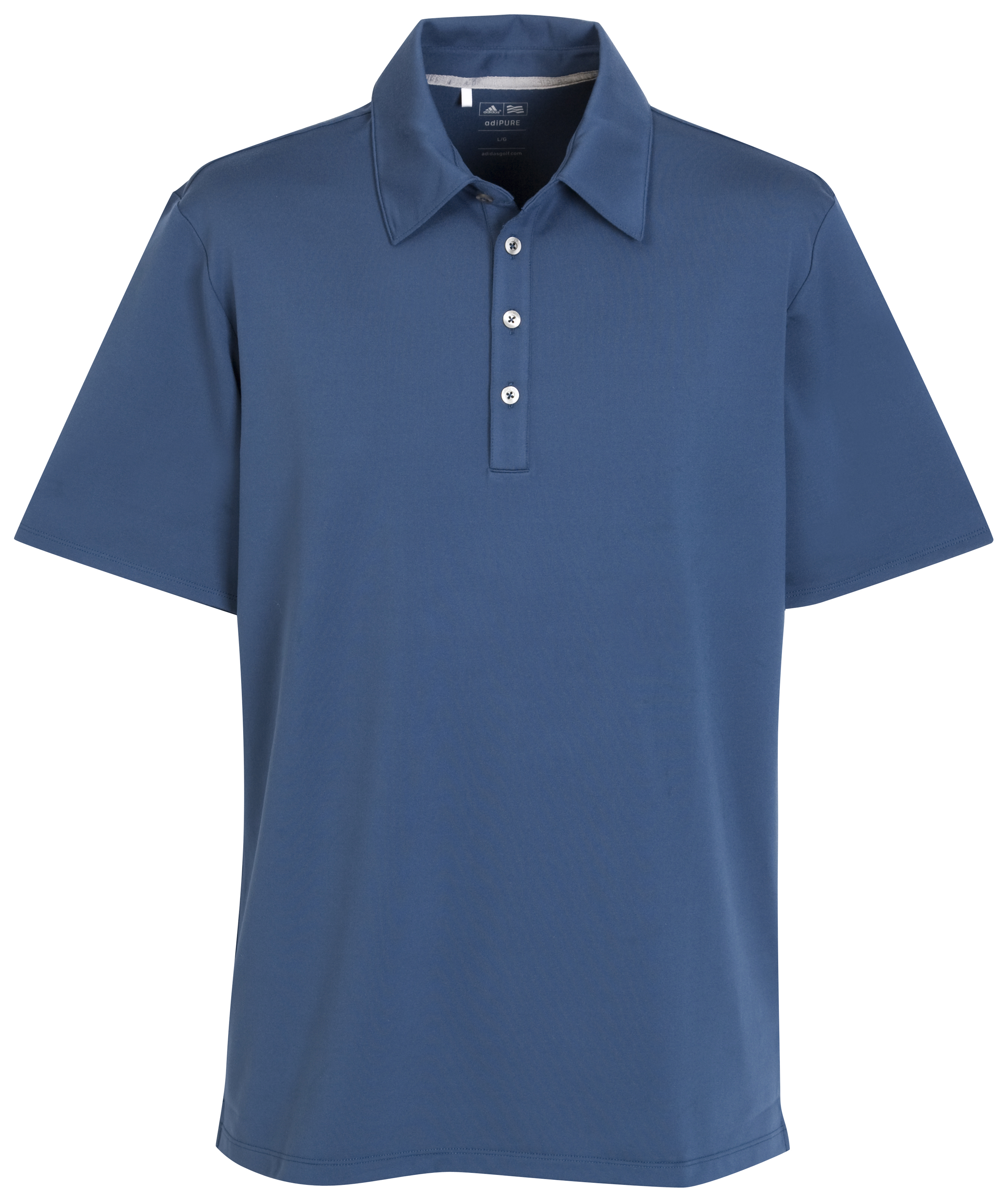 <br>adidas adiPure Sanded Jersey Polo Blue