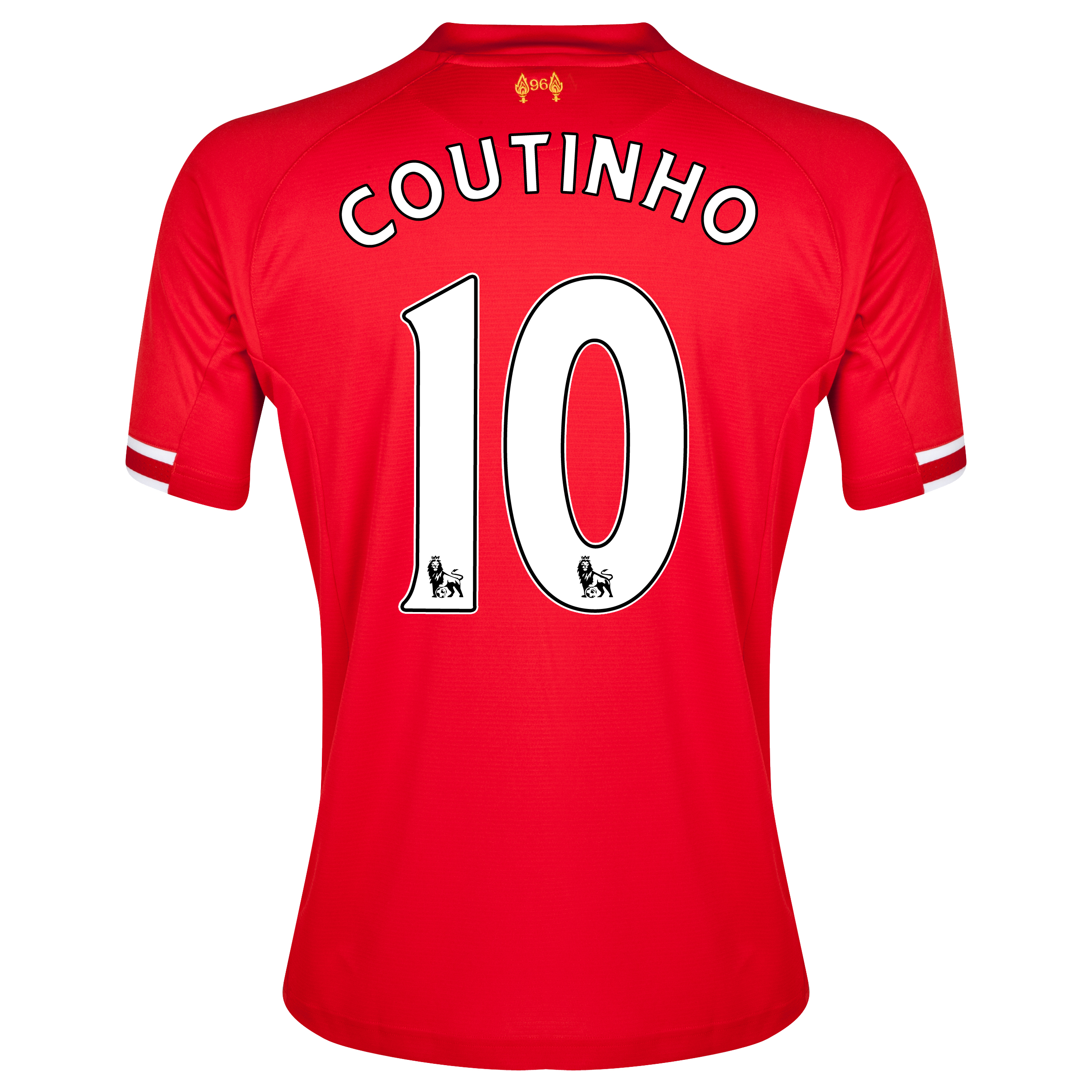 Liverpool Home Shirt 2013/14 with Coutinho 10 printing