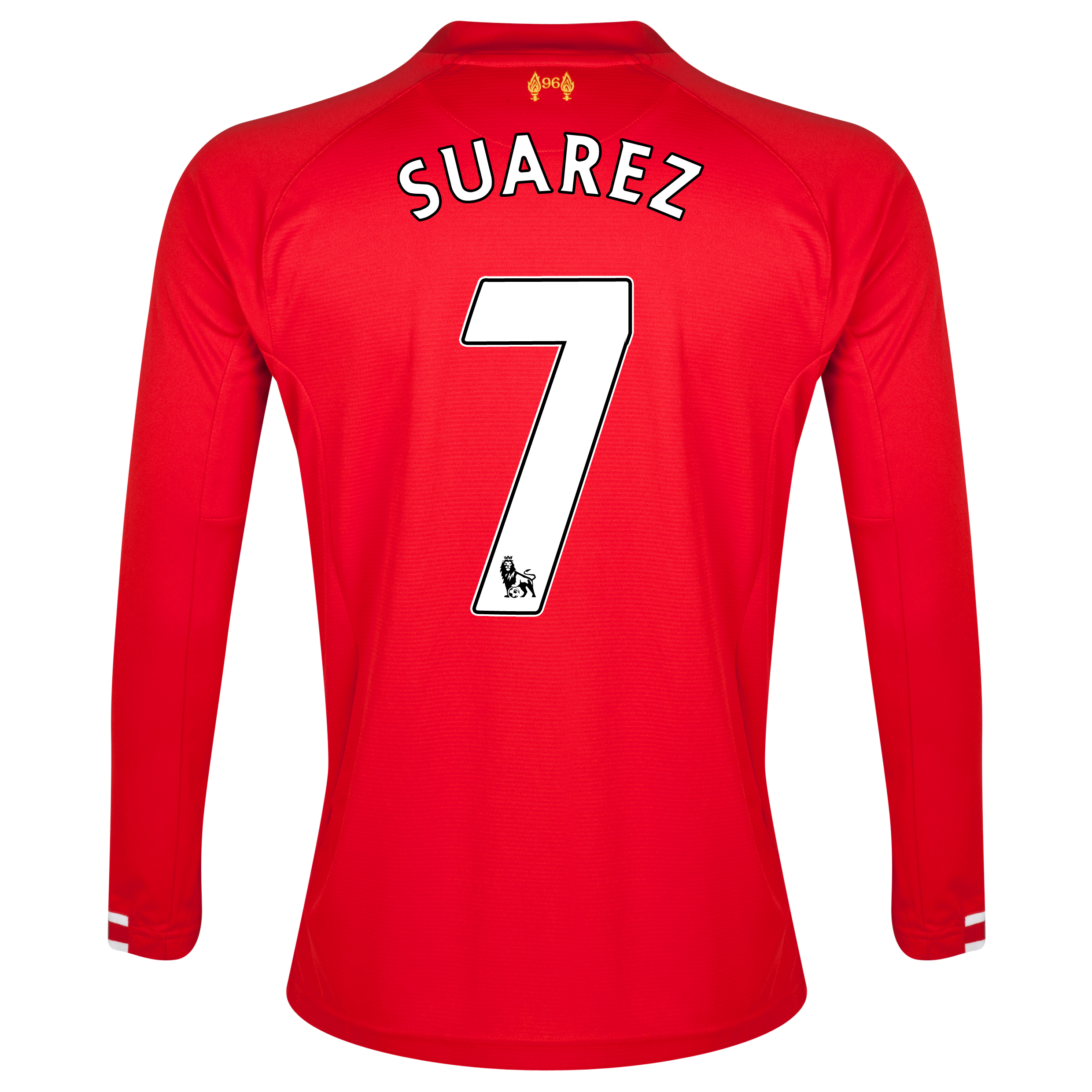 Liverpool Home Shirt 2013/14 Long sleeve with Suarez 7 printing
