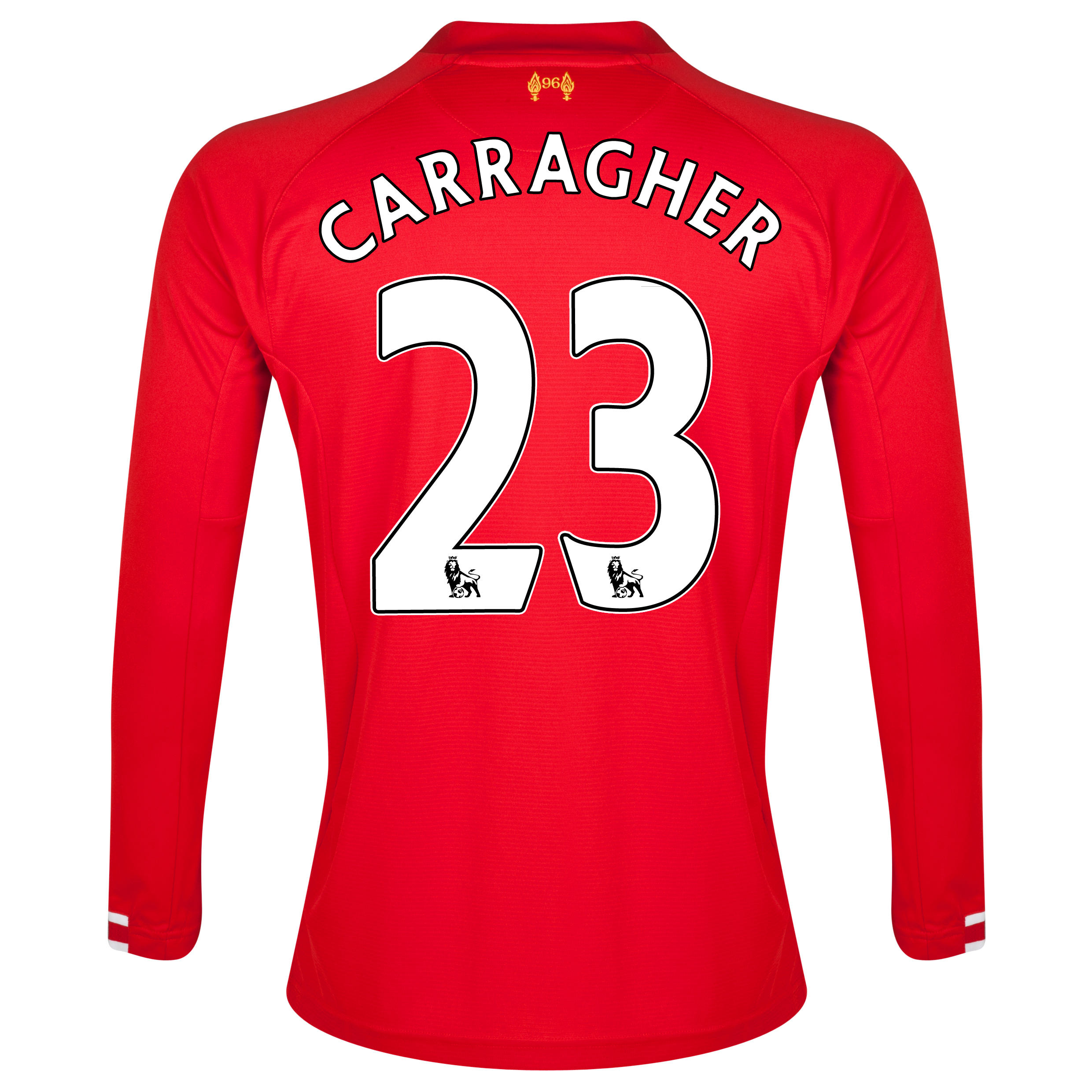 Liverpool Home Shirt 2013/14 Long sleeve with Carragher 23 printing