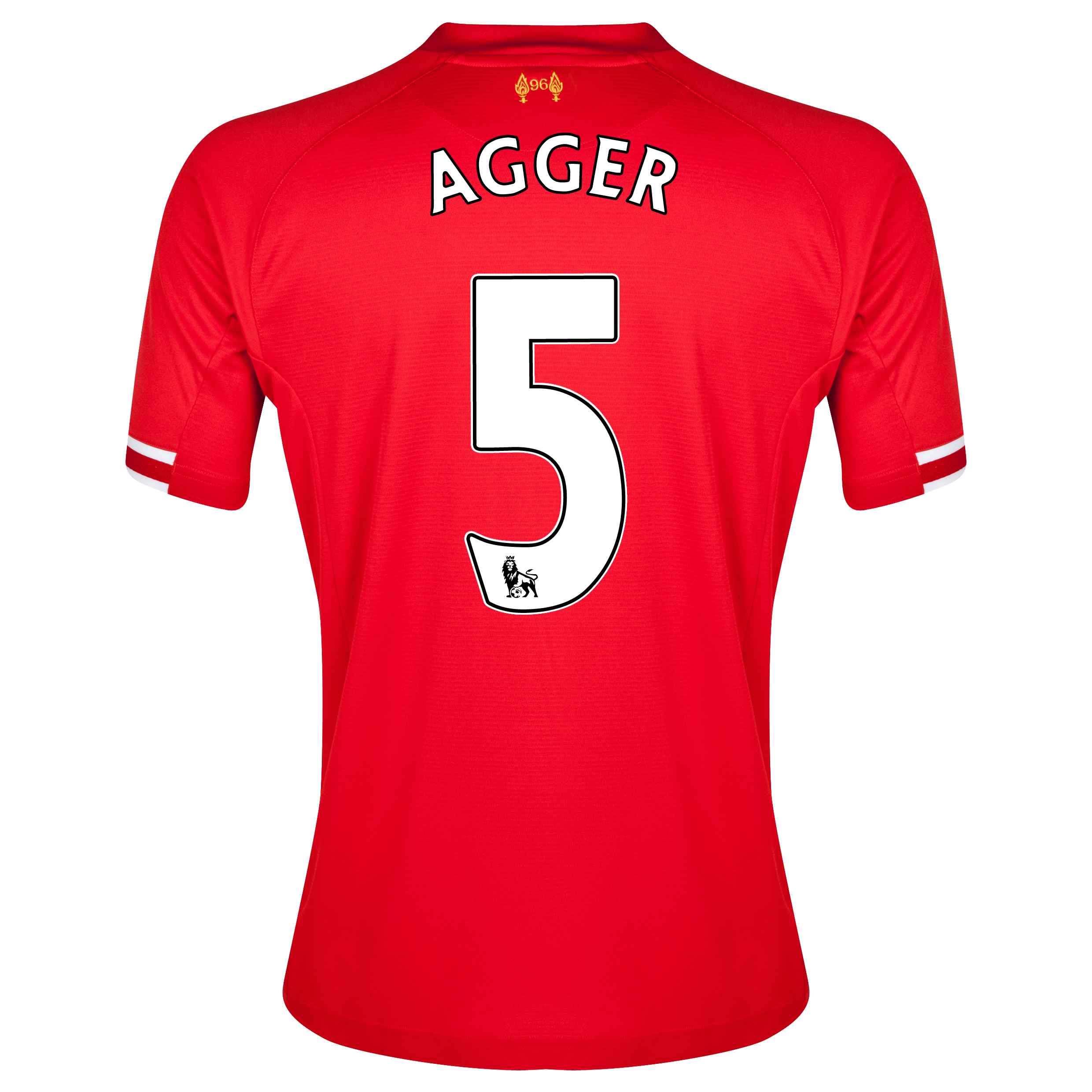 Liverpool Home Shirt 2013/14 kids with Agger 5 printing