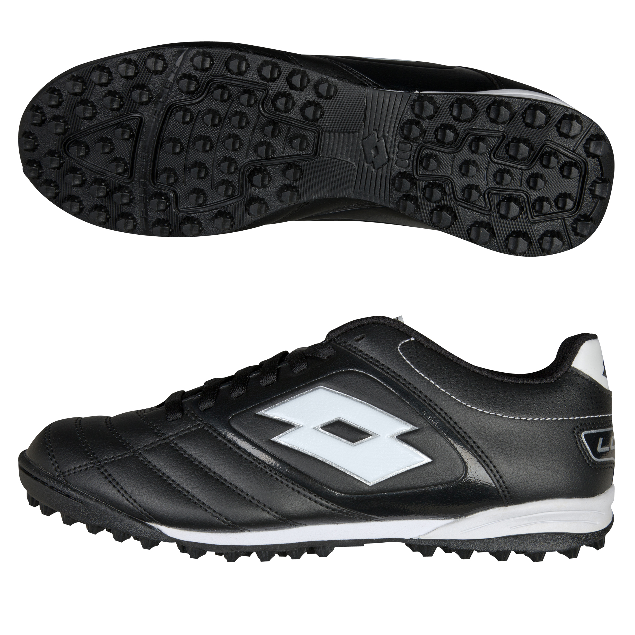 Lotto Stadio Potenza 500 Astro Turf Trainers - Black/White