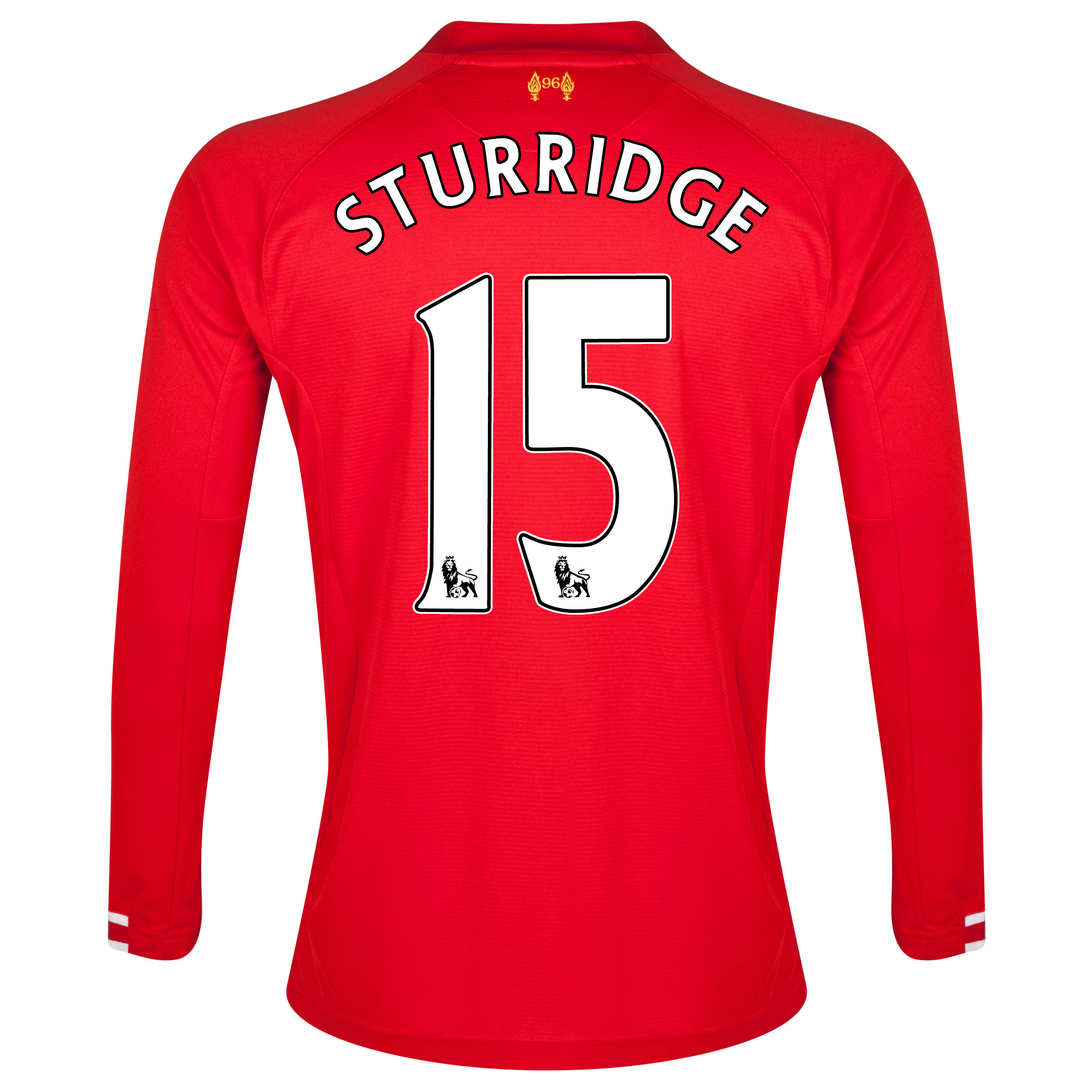 Liverpool Home Shirt 2013/14 - Long Sleeve - Kids with Sturridge 15 printing