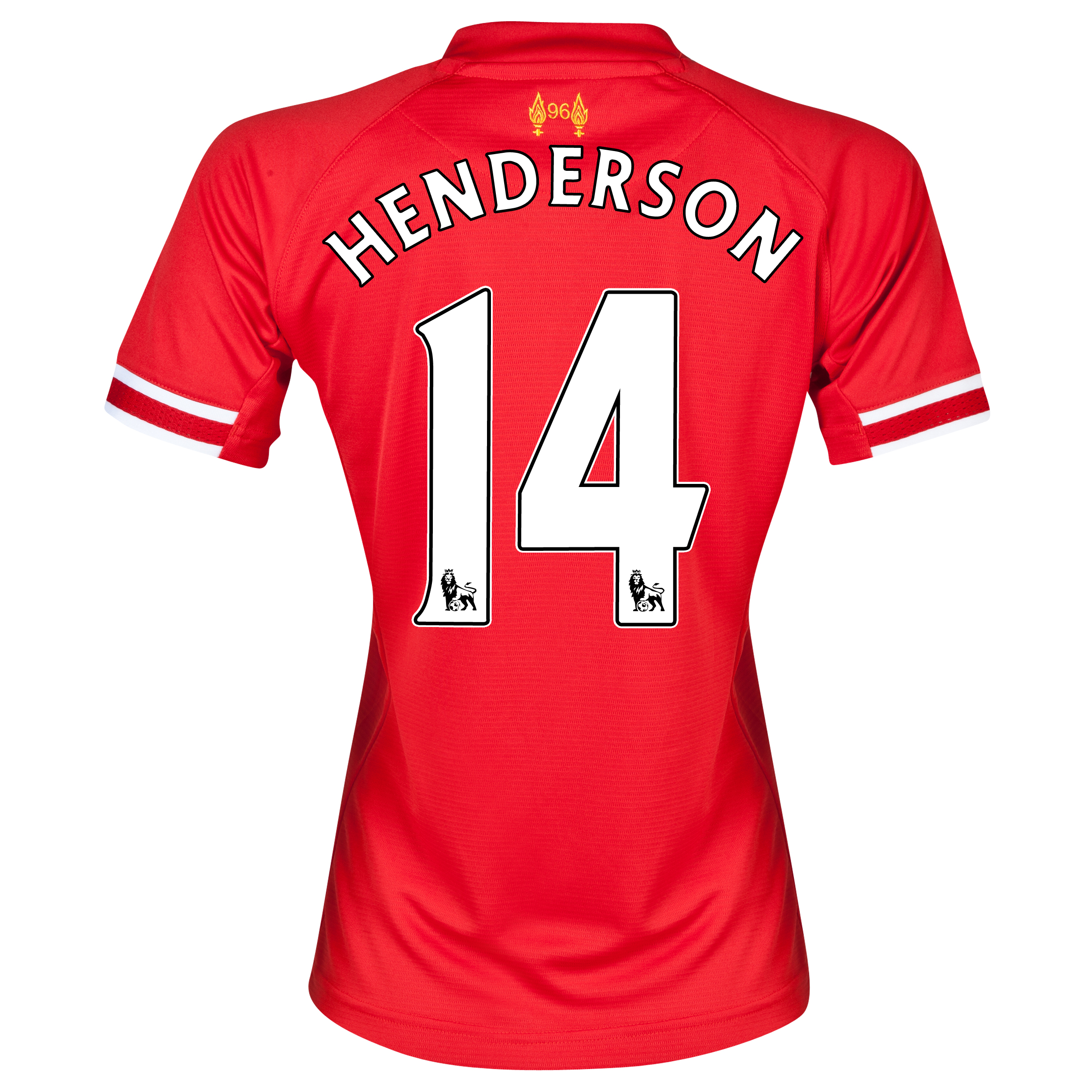 Liverpool Home Shirt 2013/14 - Womens with Henderson 14 printing