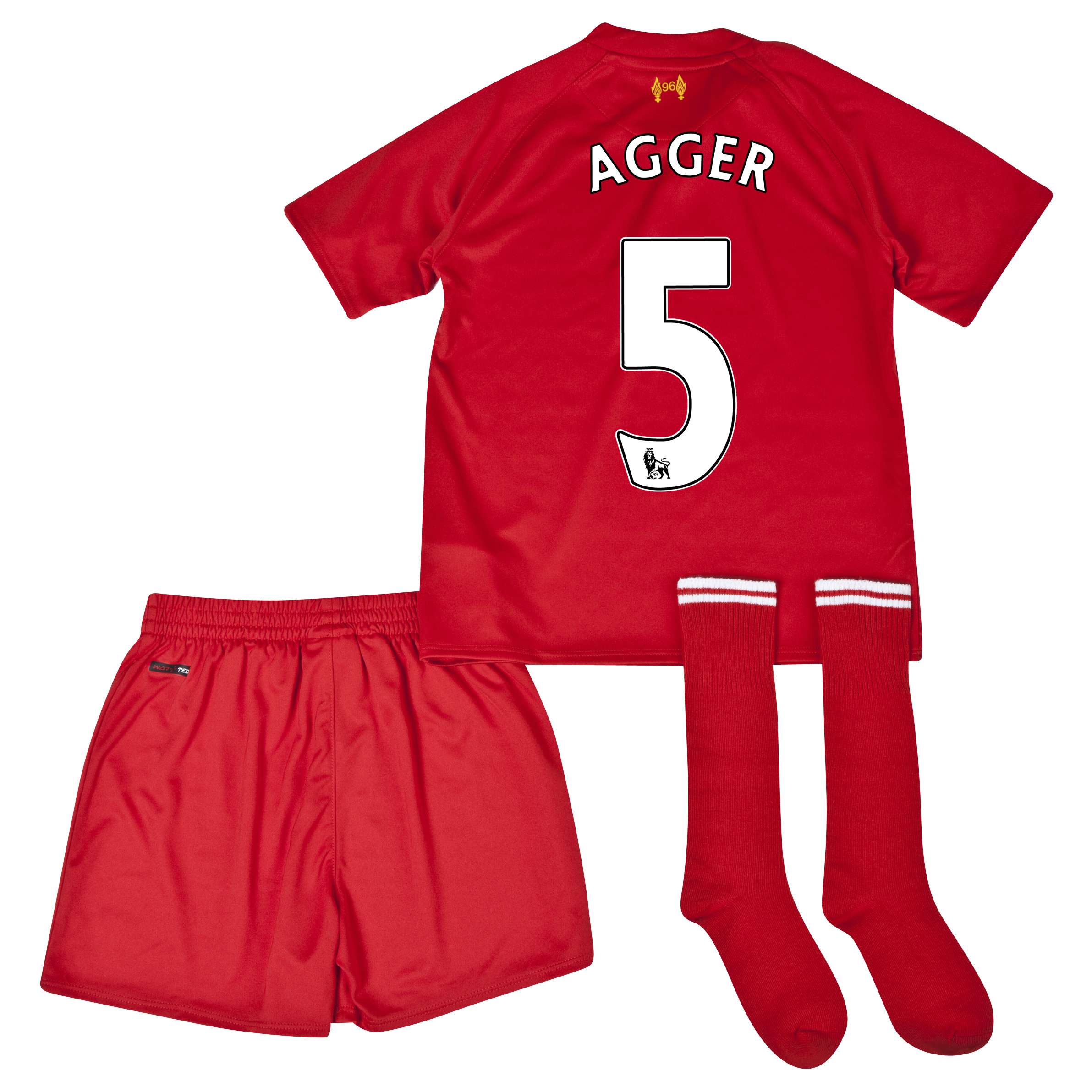 Liverpool Home Infant Kit 2013/14 with Agger 5 printing