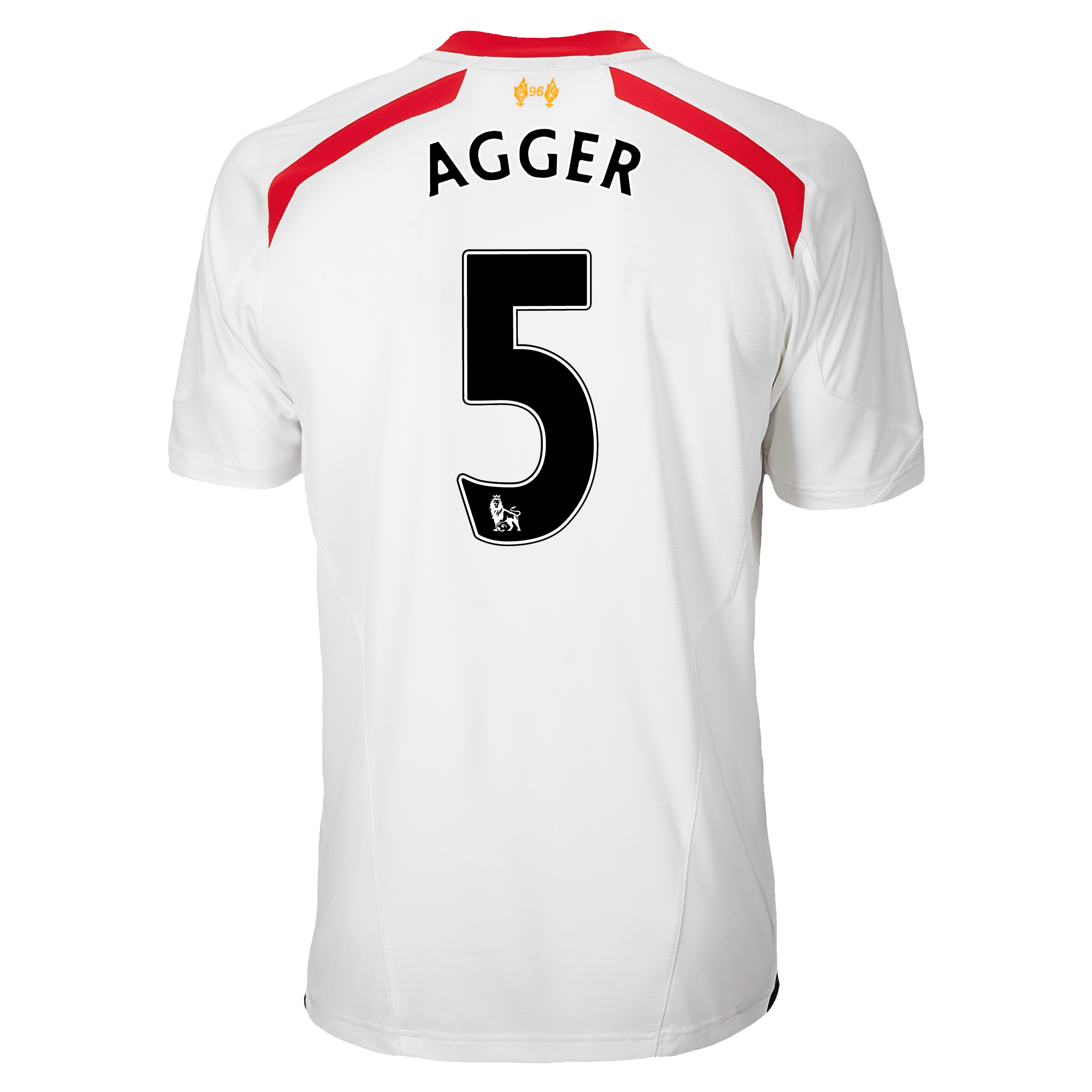 Liverpool Away Shirt 2013/14 - kids with Agger 5 printing
