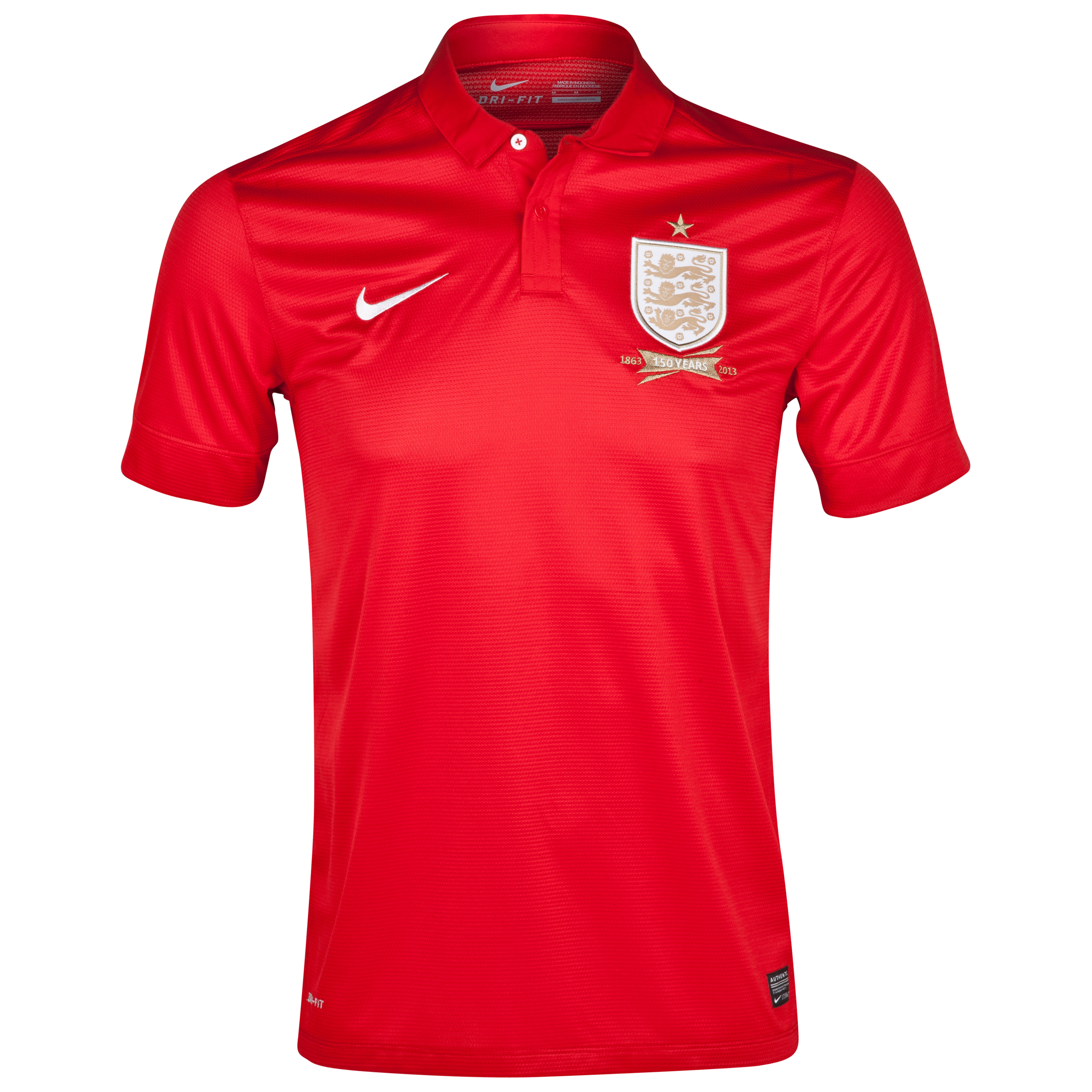 England Away Shirt 2013/14 - Mens Red with Walcott 7 printing