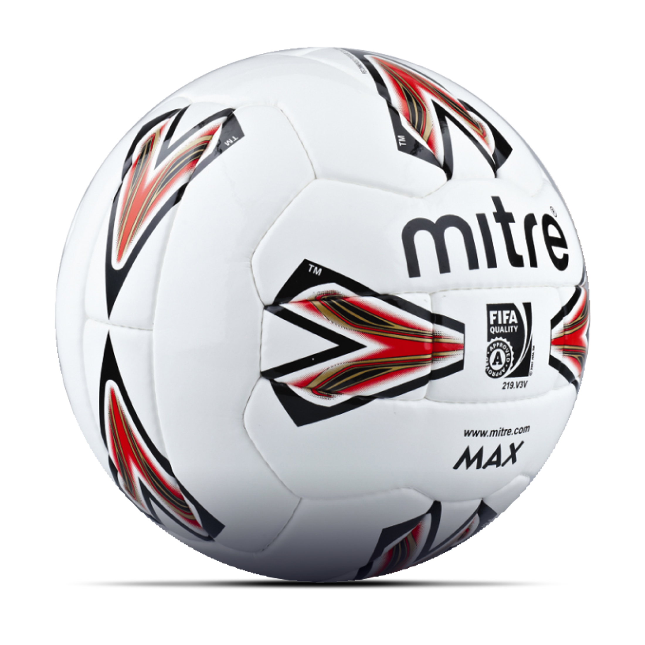 Mitre Max Professional Football - White - Size 5