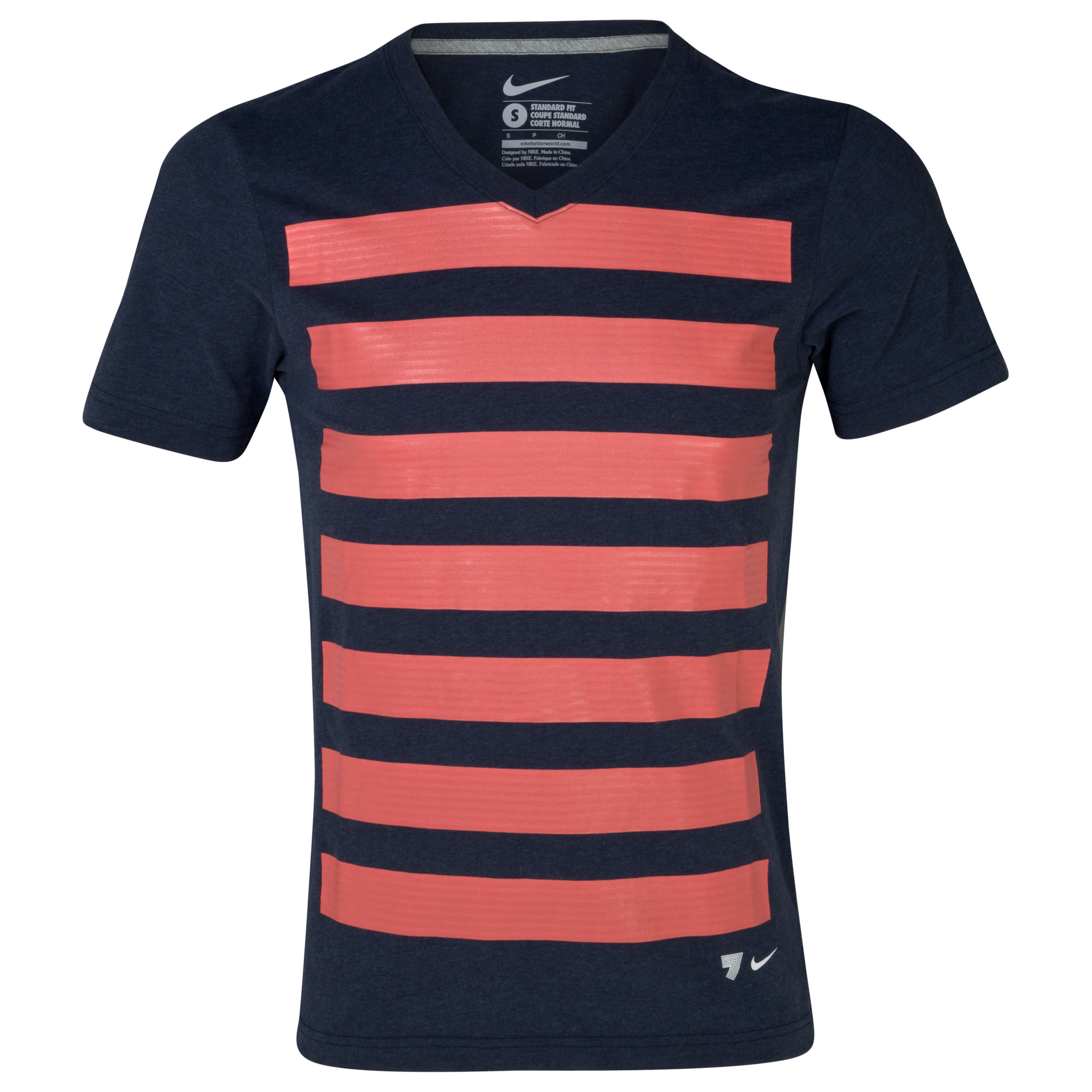 Nike Sportswear CR7 Graphic T-Shirt - Obsidian Heather/Scarlet Fire