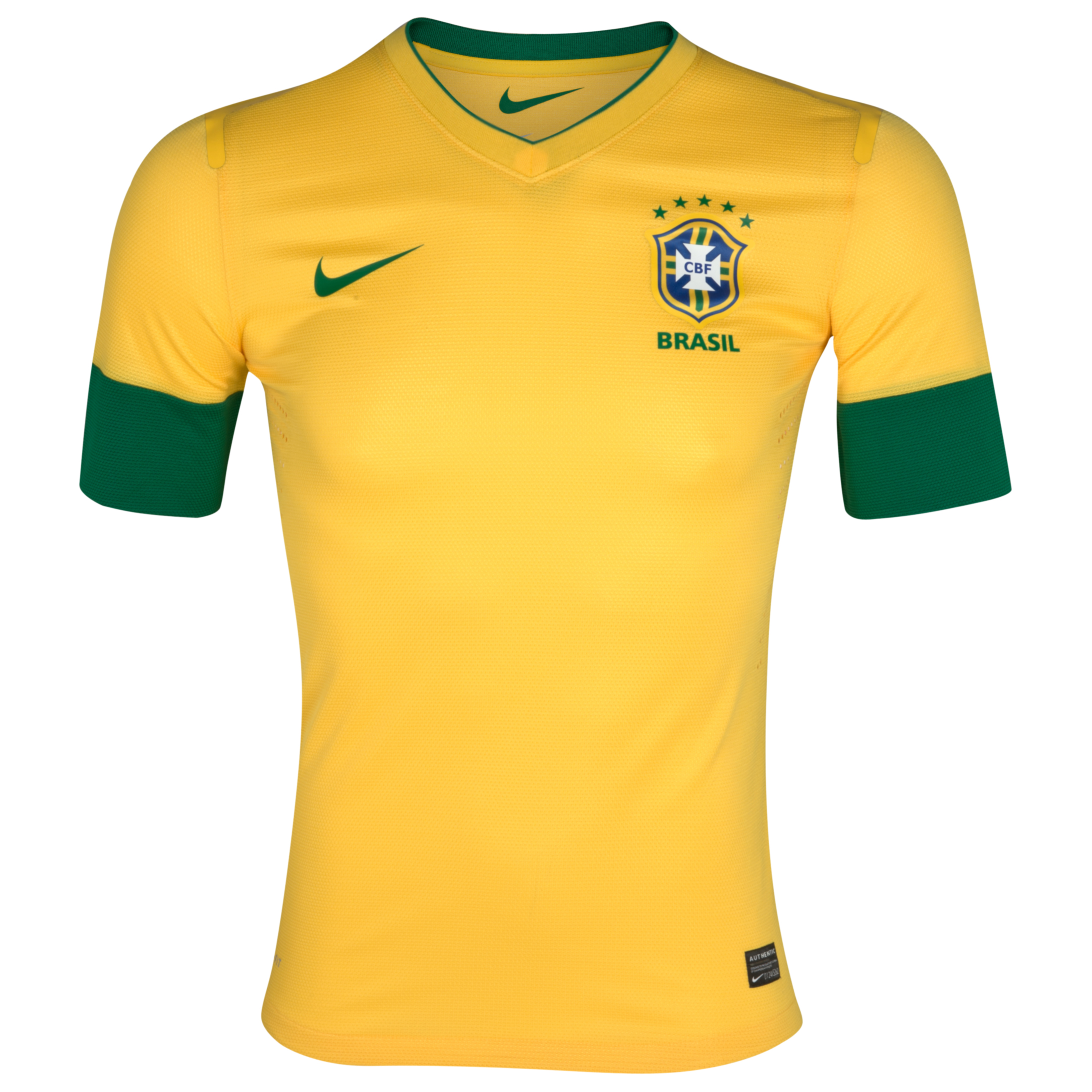 Brazil Home Authentic Shirt 2012/13