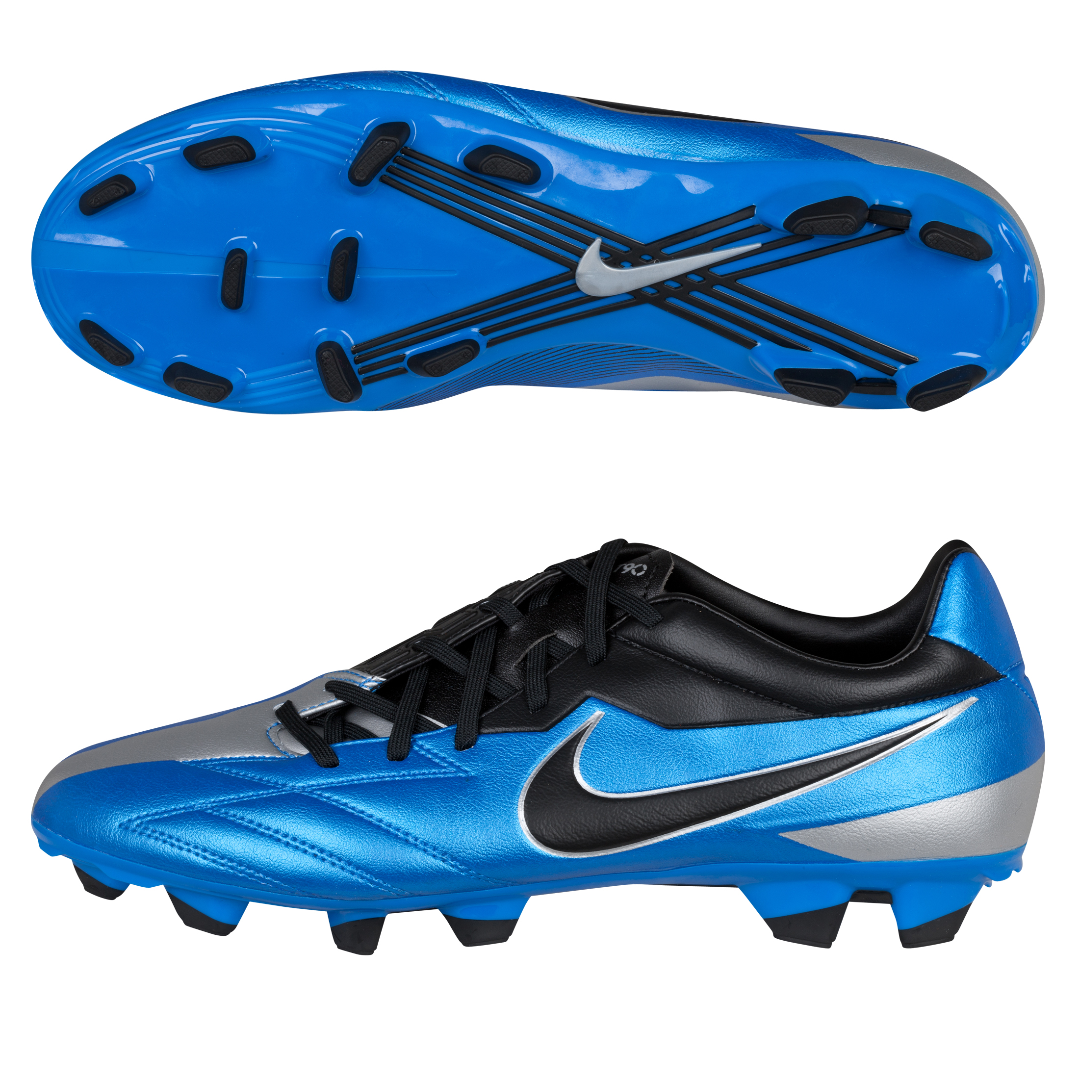 Nike T90 Strike IV Firm Ground Football Boots - Soar/Black/Metallic Silver