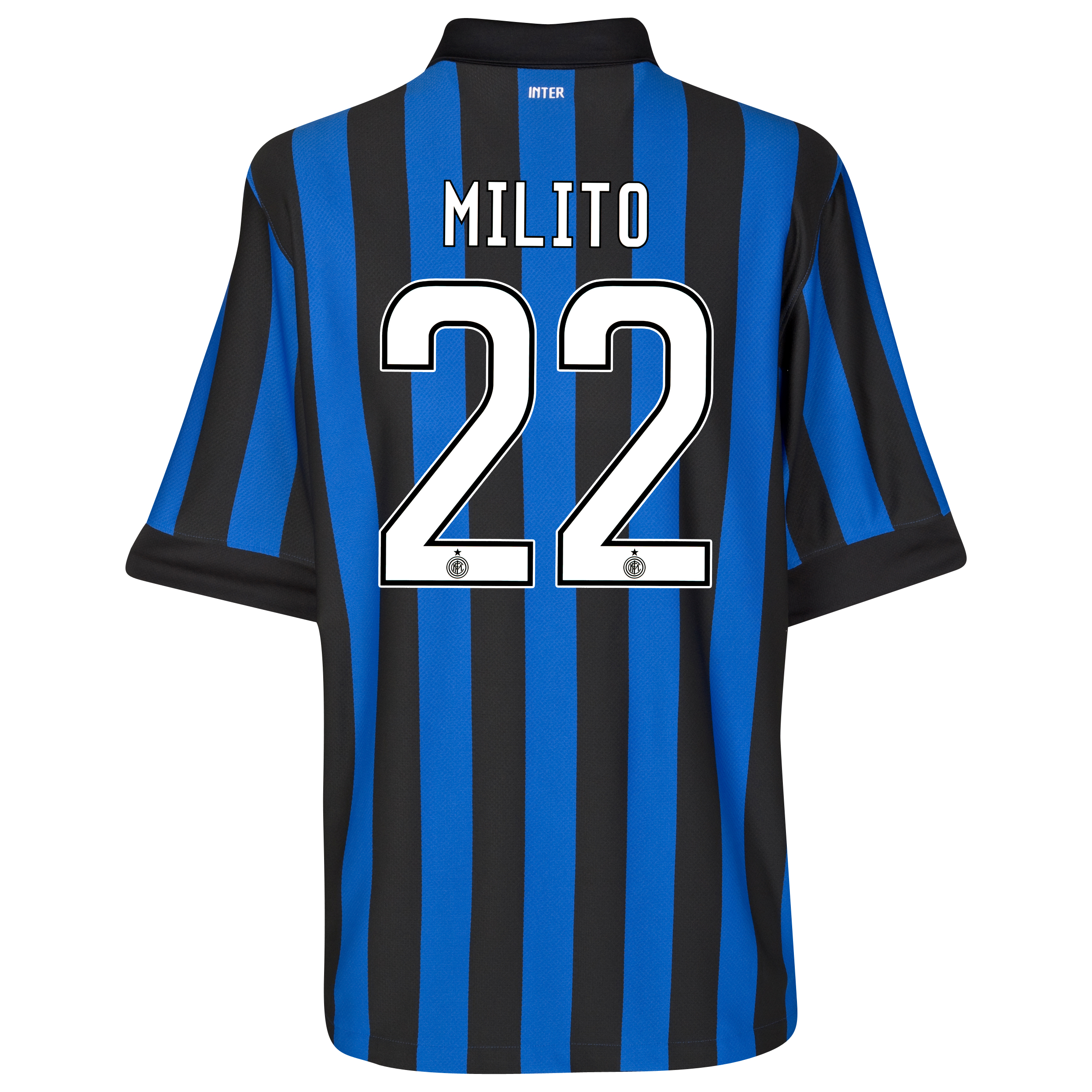 Inter Milan Home Shirt 2011/12 with Milito 22 printing