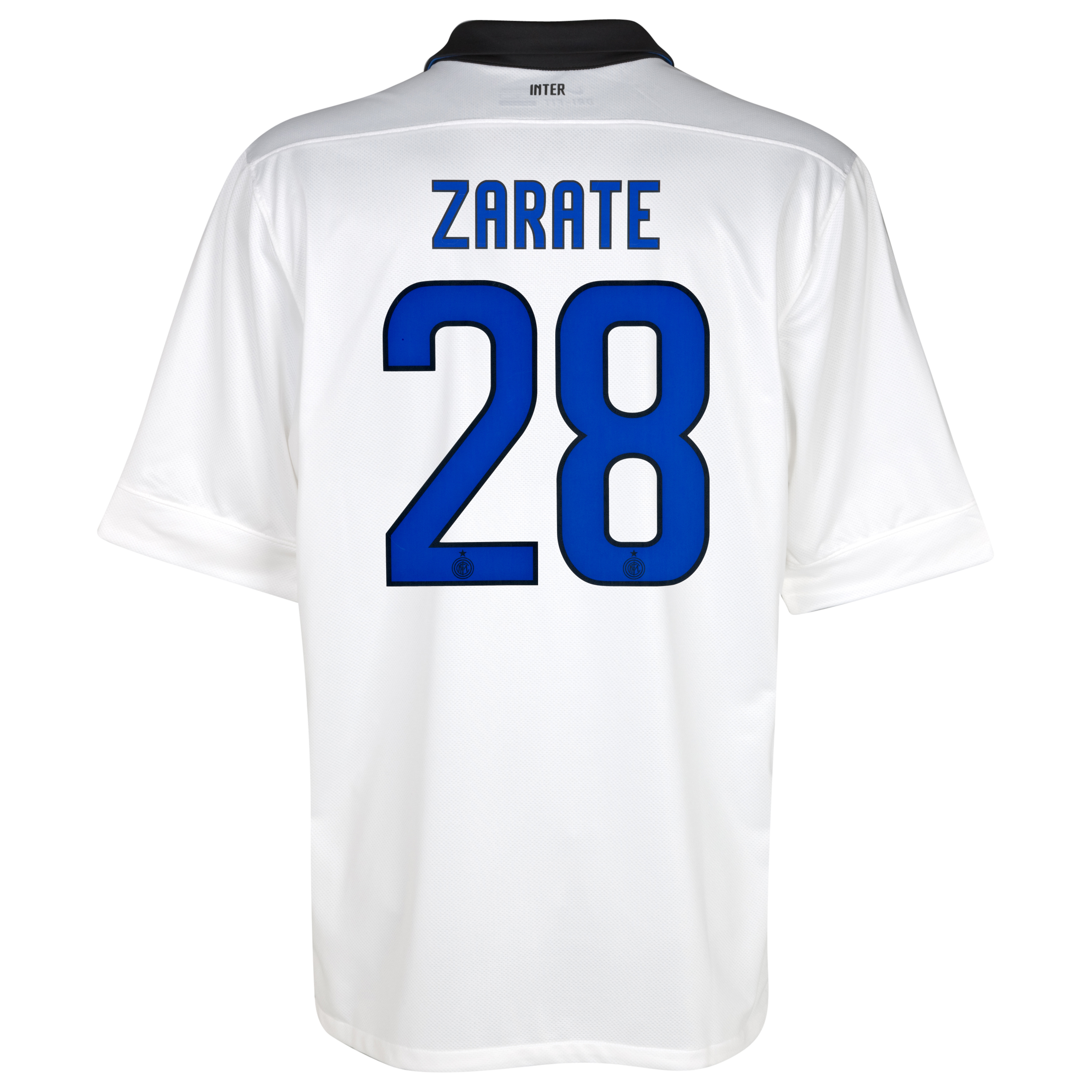 Inter Milan Away Shirt 2011/12 with Zarate 28 printing