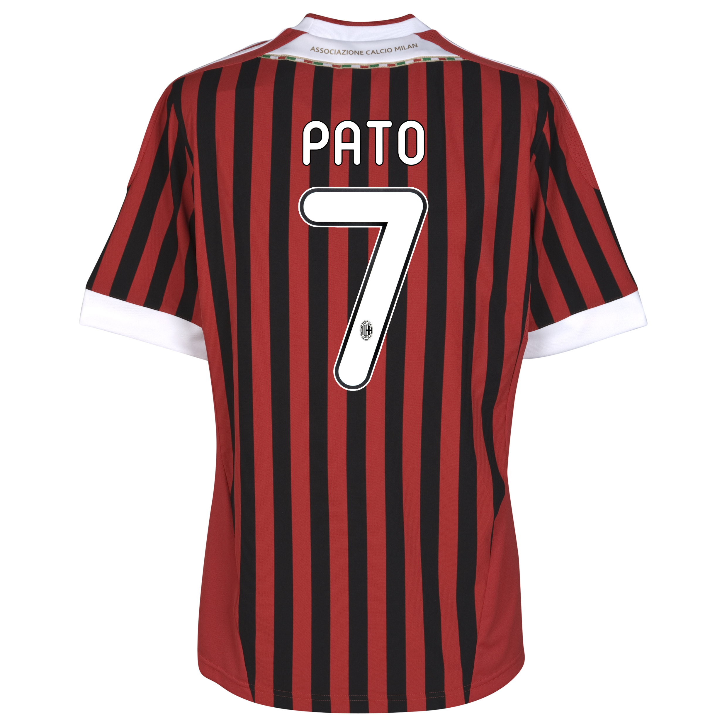 AC Milan Home Shirt 2011~12 with Pato 7 printing