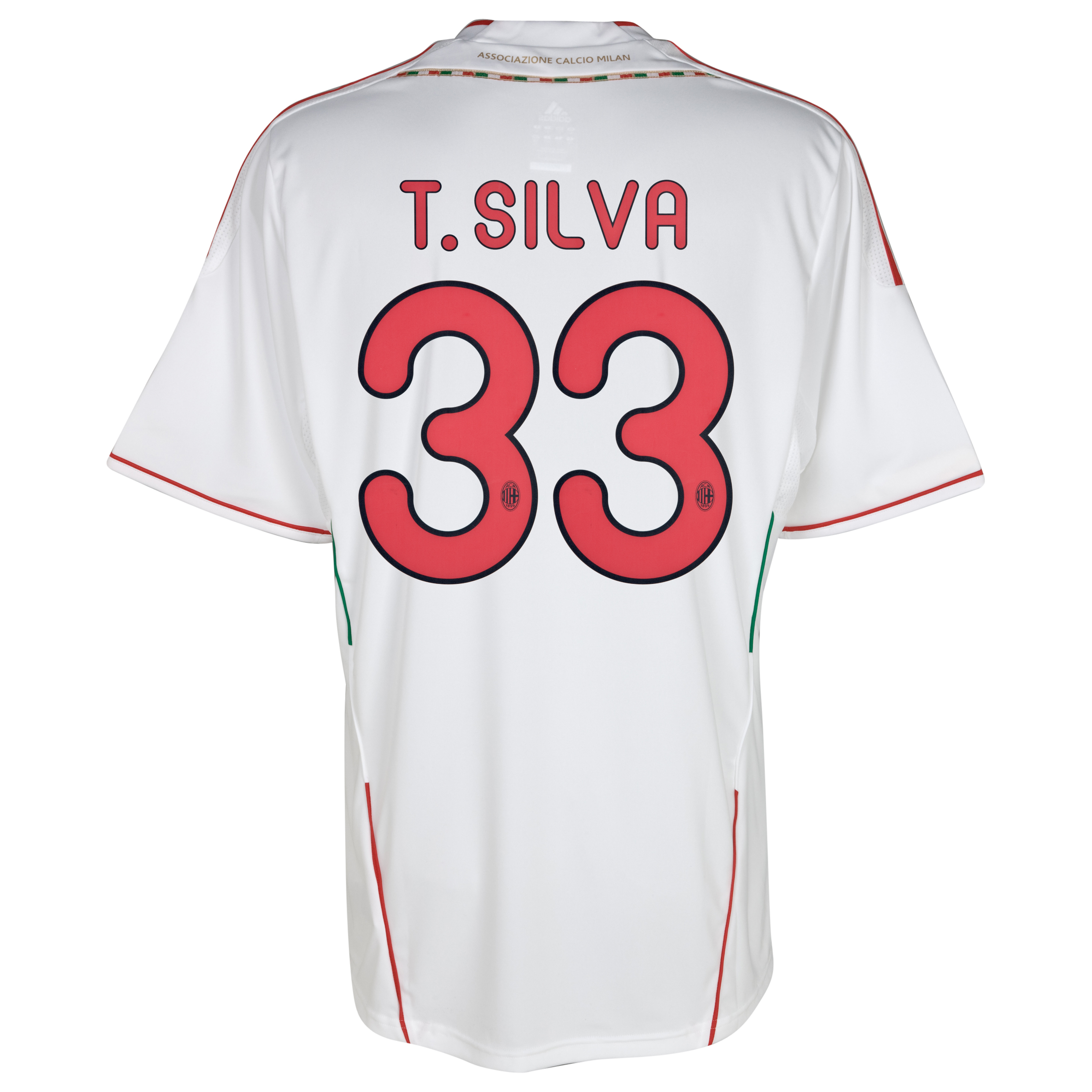 <br>AC Milan Away Shirt 2011/12 with TSilva 33 printing