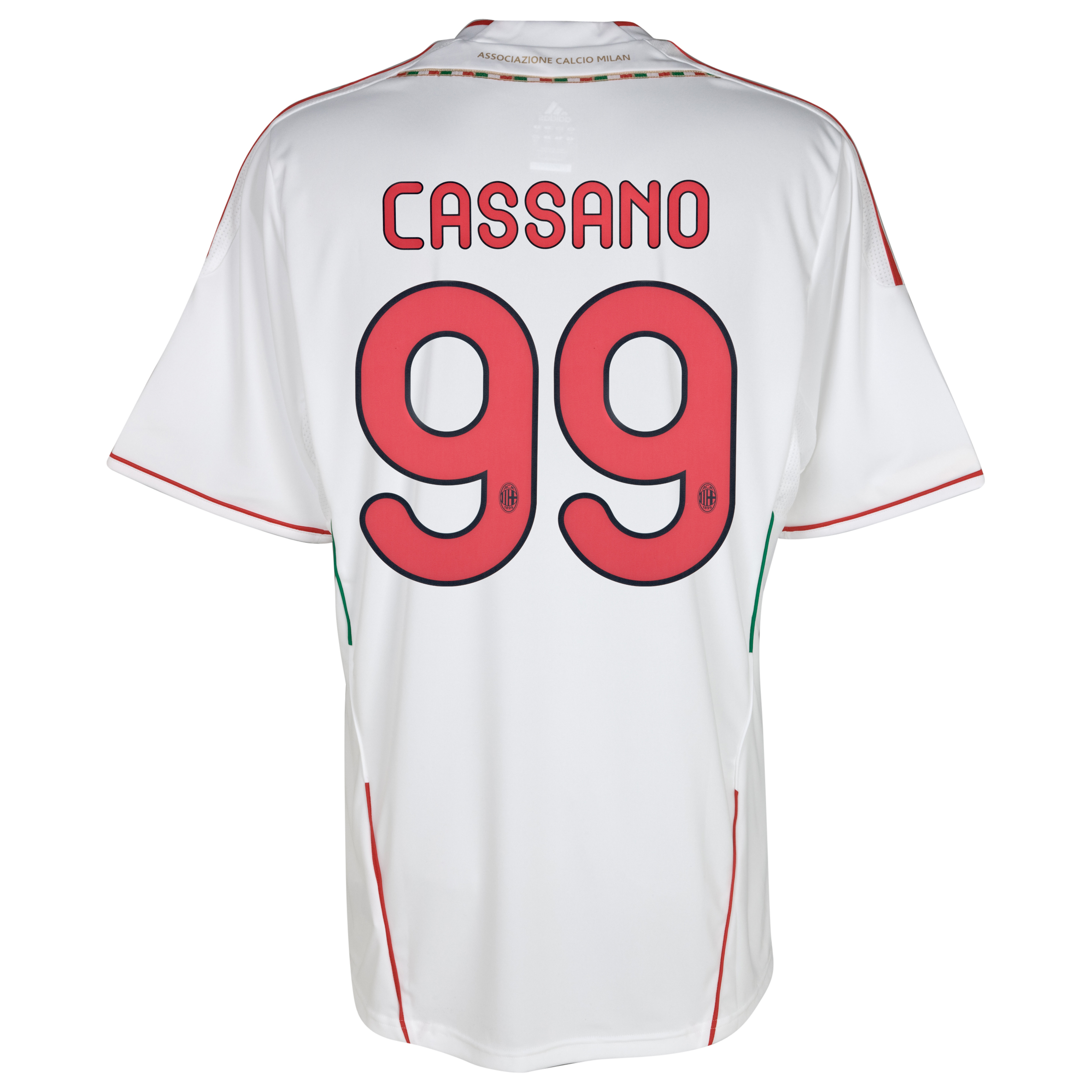 AC Milan Away Shirt 2011/12 with Cassano 99 printing