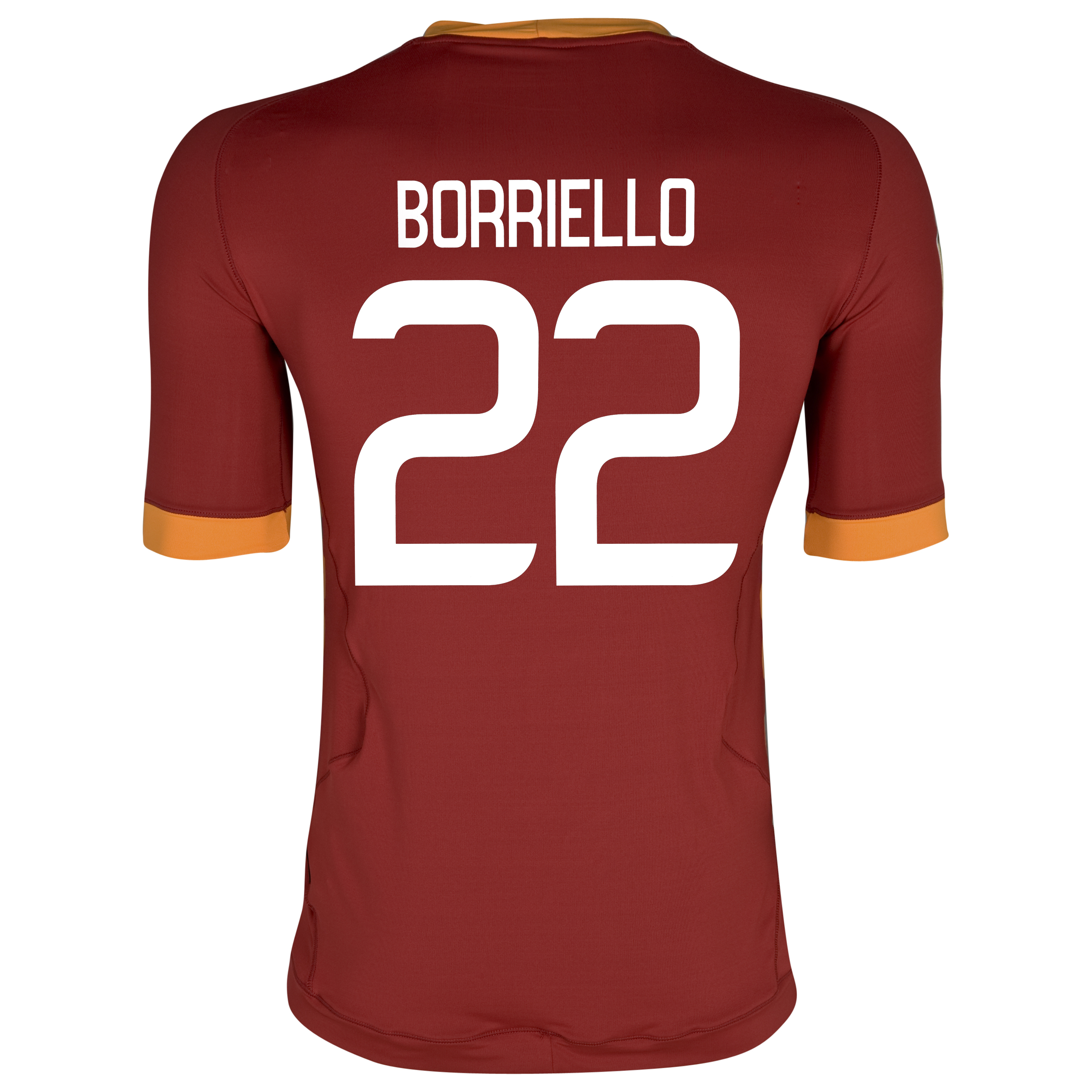 AS Roma Home Shirt 2011~12 Dark Red with Borriello 22 printing