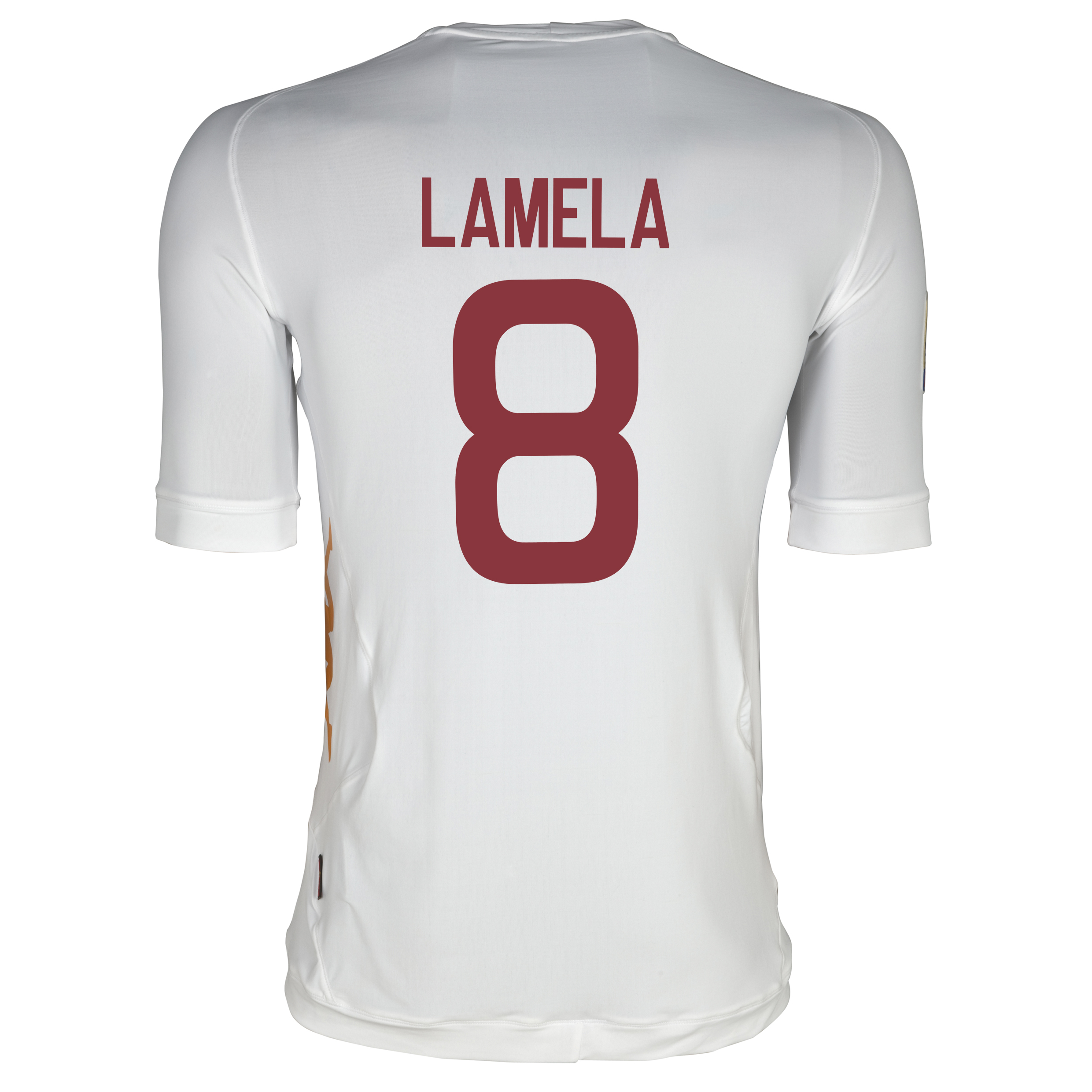 AS Roma Away Shirt 2011~12 White with Lamela 8 printing