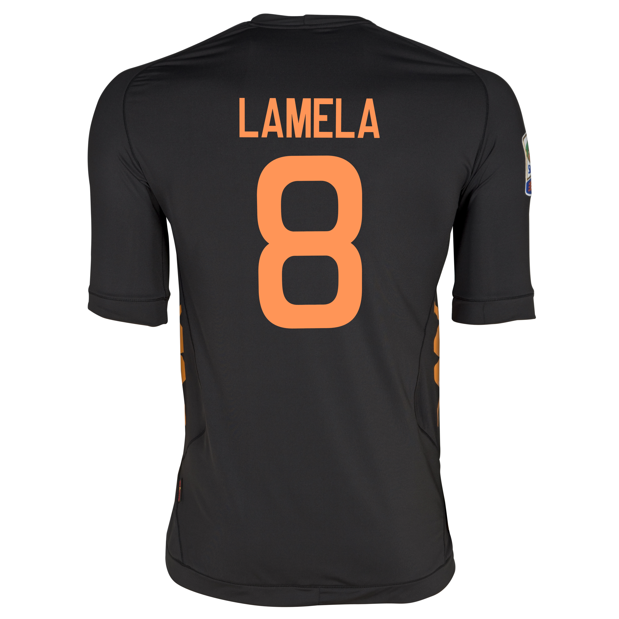 AS Roma Third Shirt 2011~12 Black with Lamela 8 printing