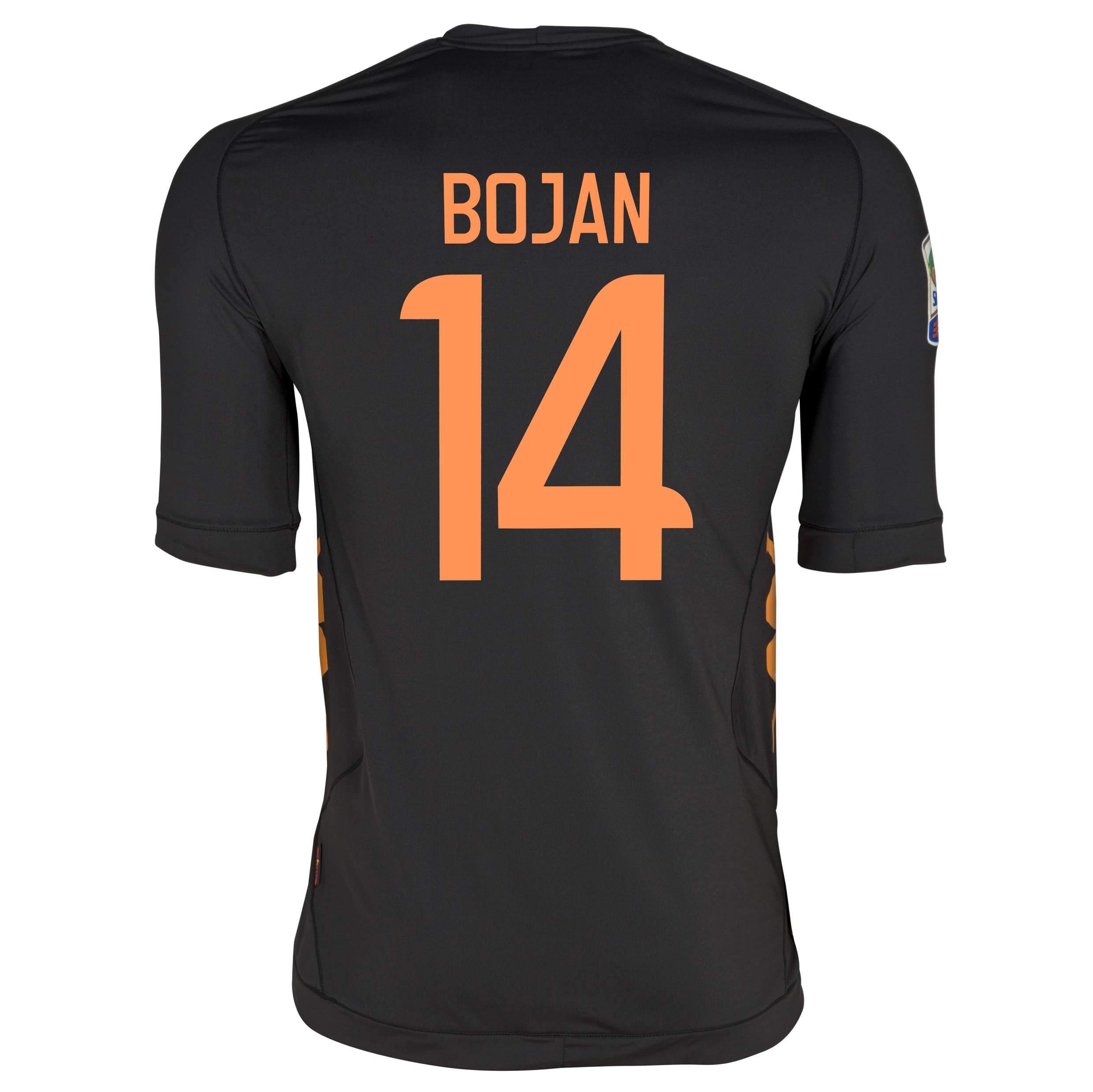 <br>AS Roma Third Shirt 2011/12 Black with Bojan 14 printing