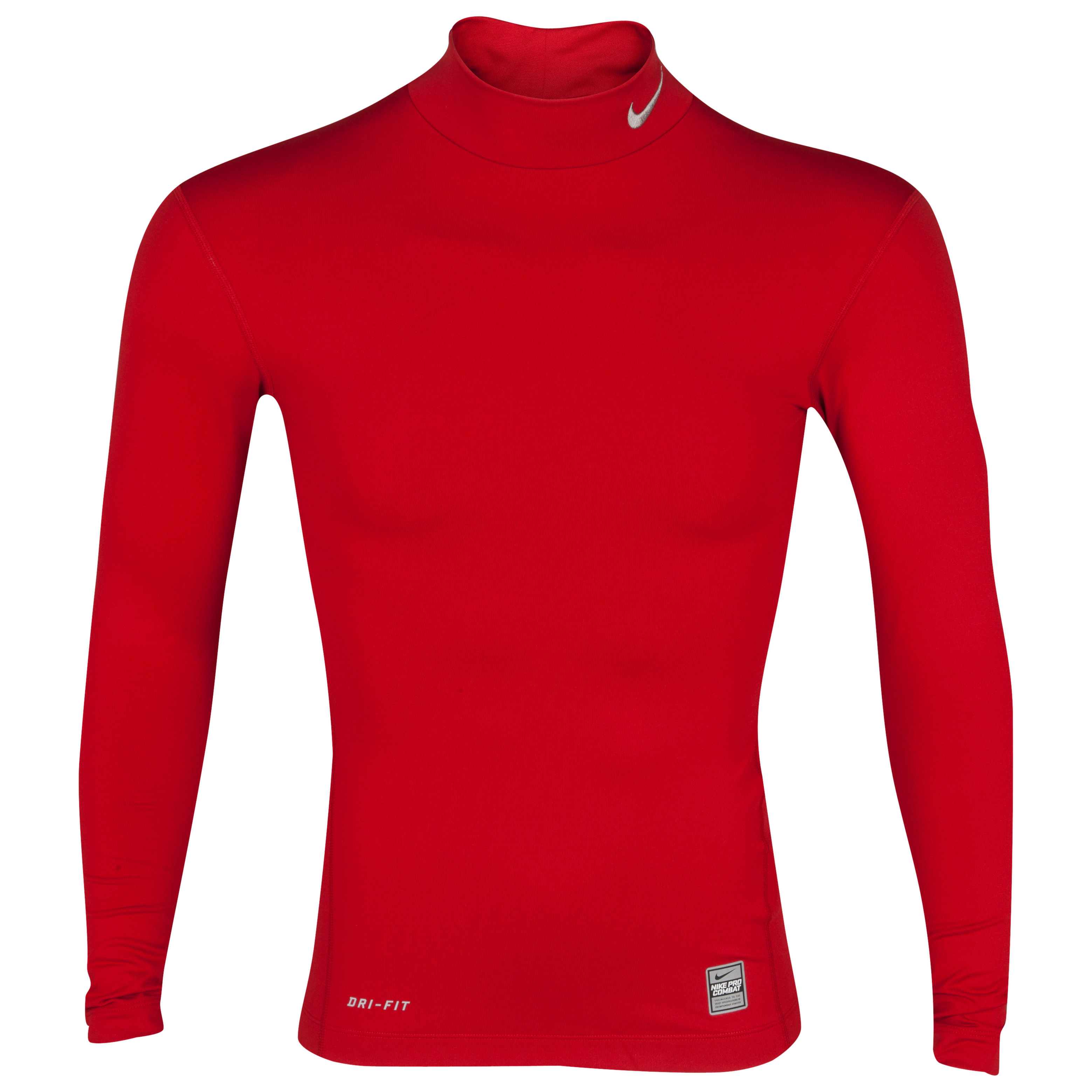Nike Hyperwarm Compression Mock - Varsity Red/Medium Grey