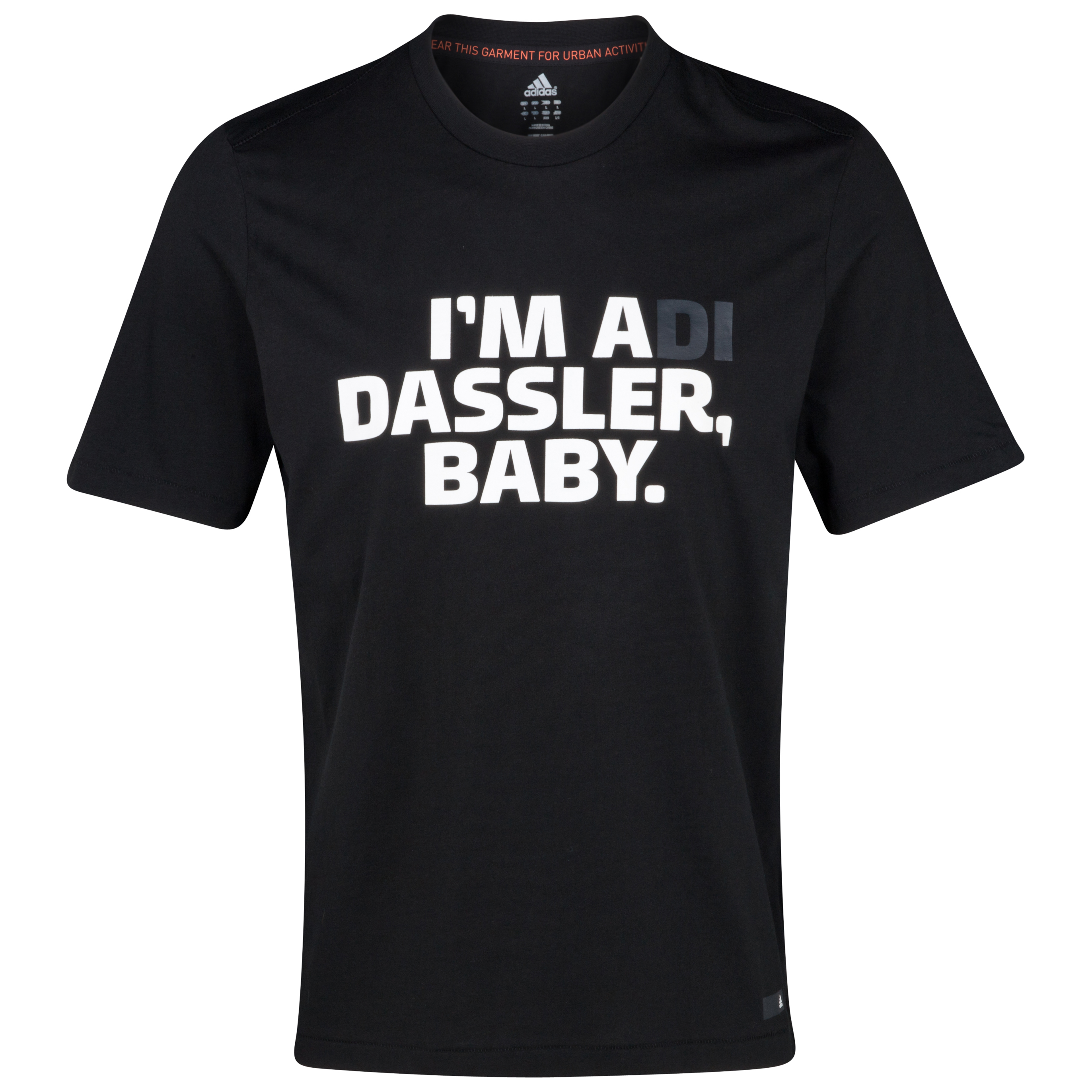 adidas Im A Dassler Baby Graphic T Shirt Black