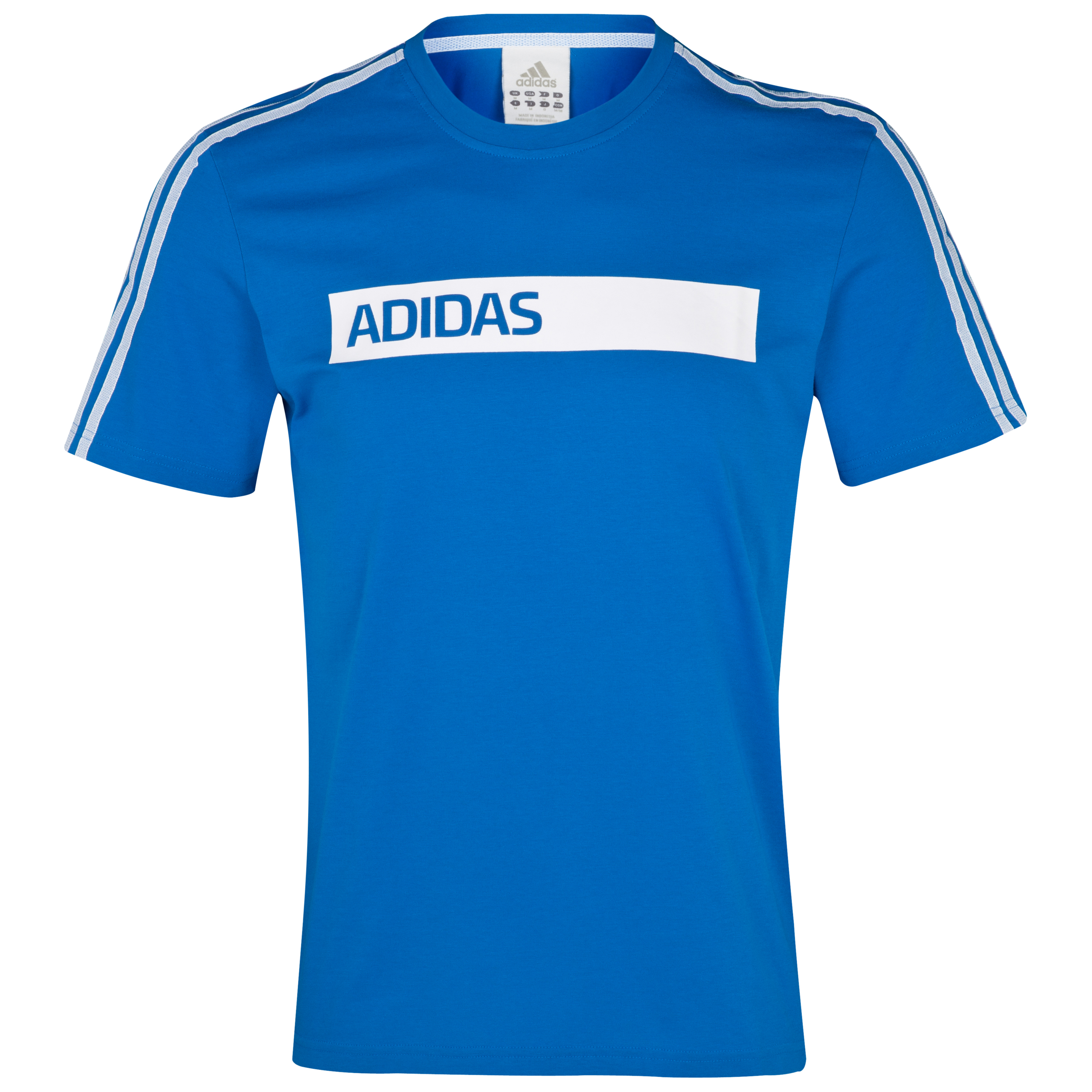 adidas Lineage Short Sleeve T Shirt Prime Blue S12~White