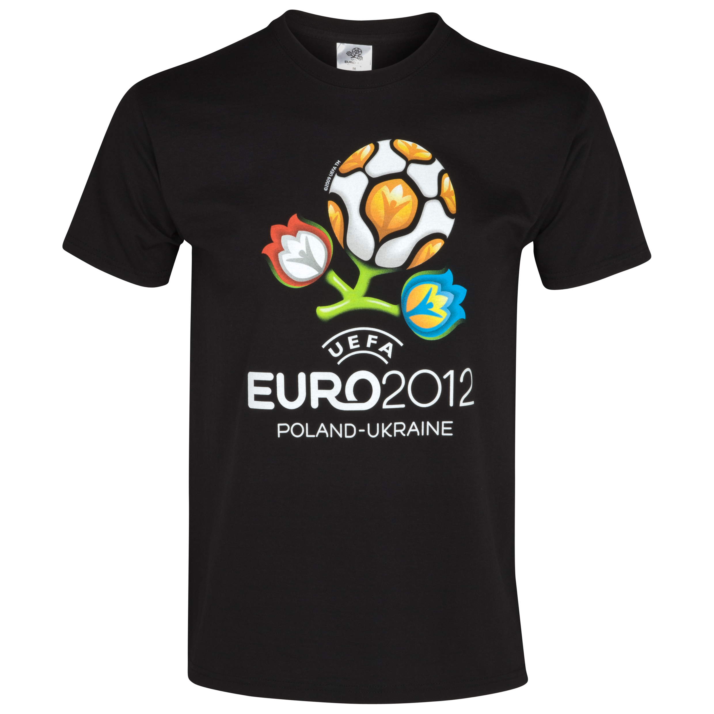 Euro 2012 Printed T-Shirt - Black.