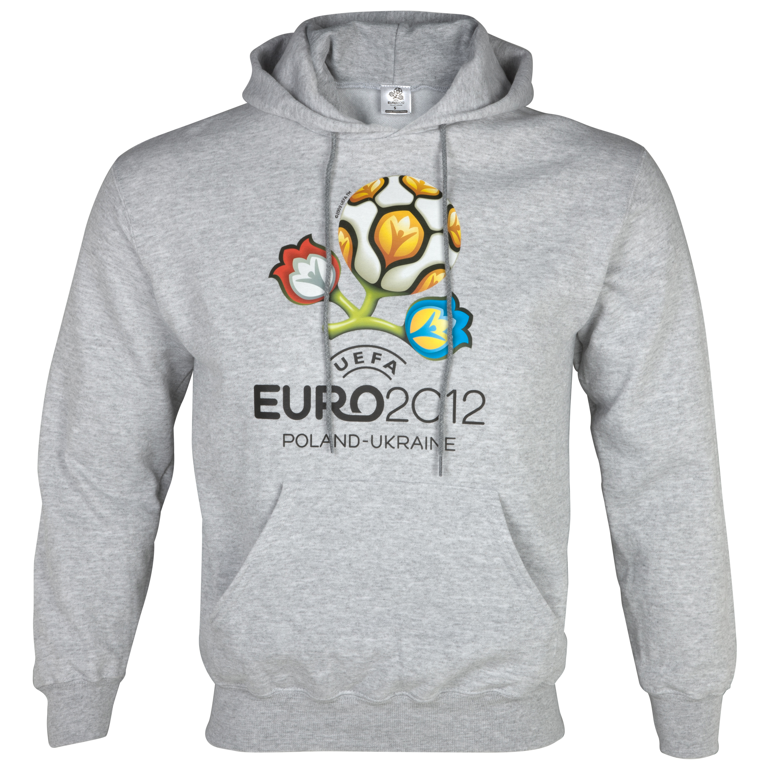 Euro 2012 Printed Hoodie Grey