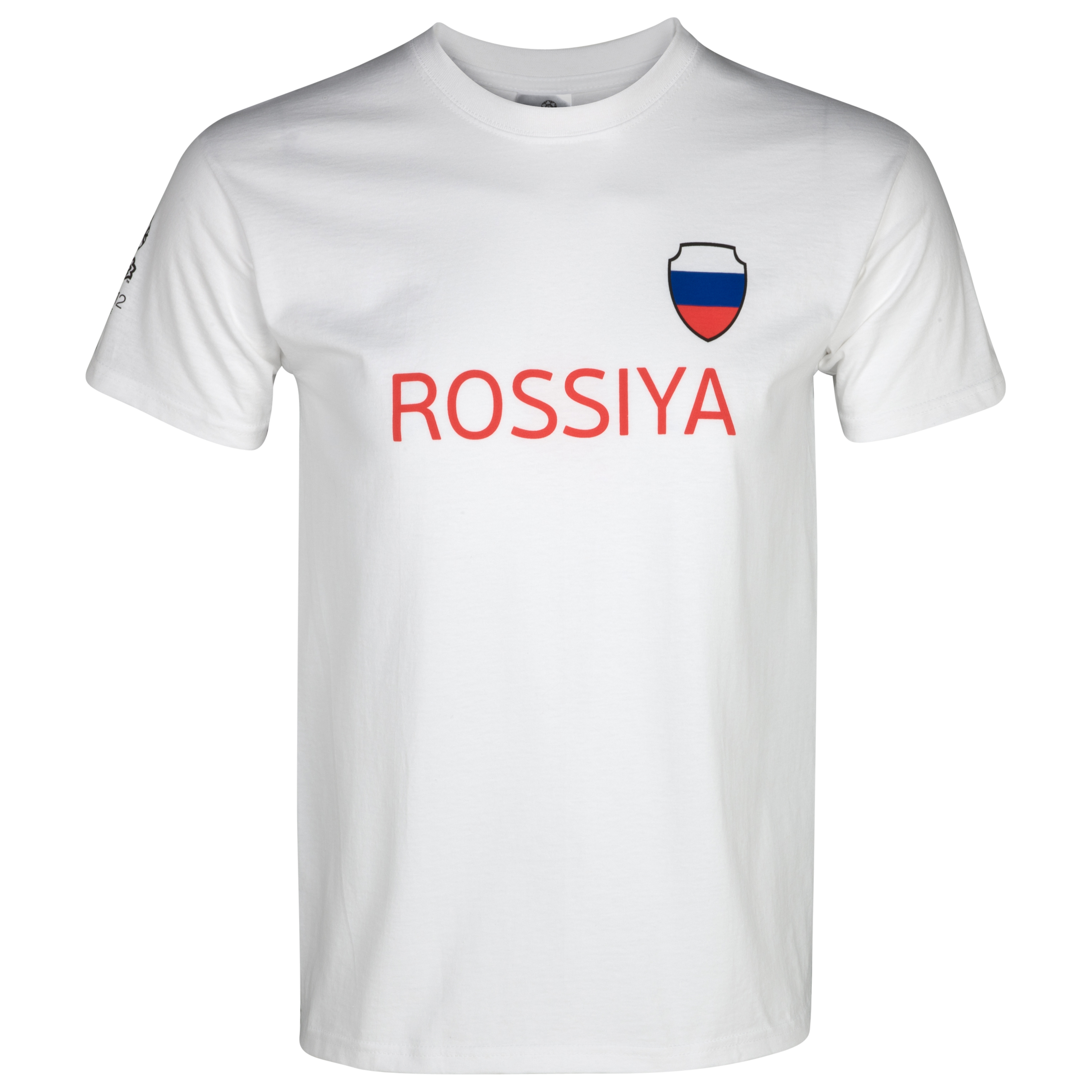 Euro 2012 Russia T-Shirt - White/Black/Red.