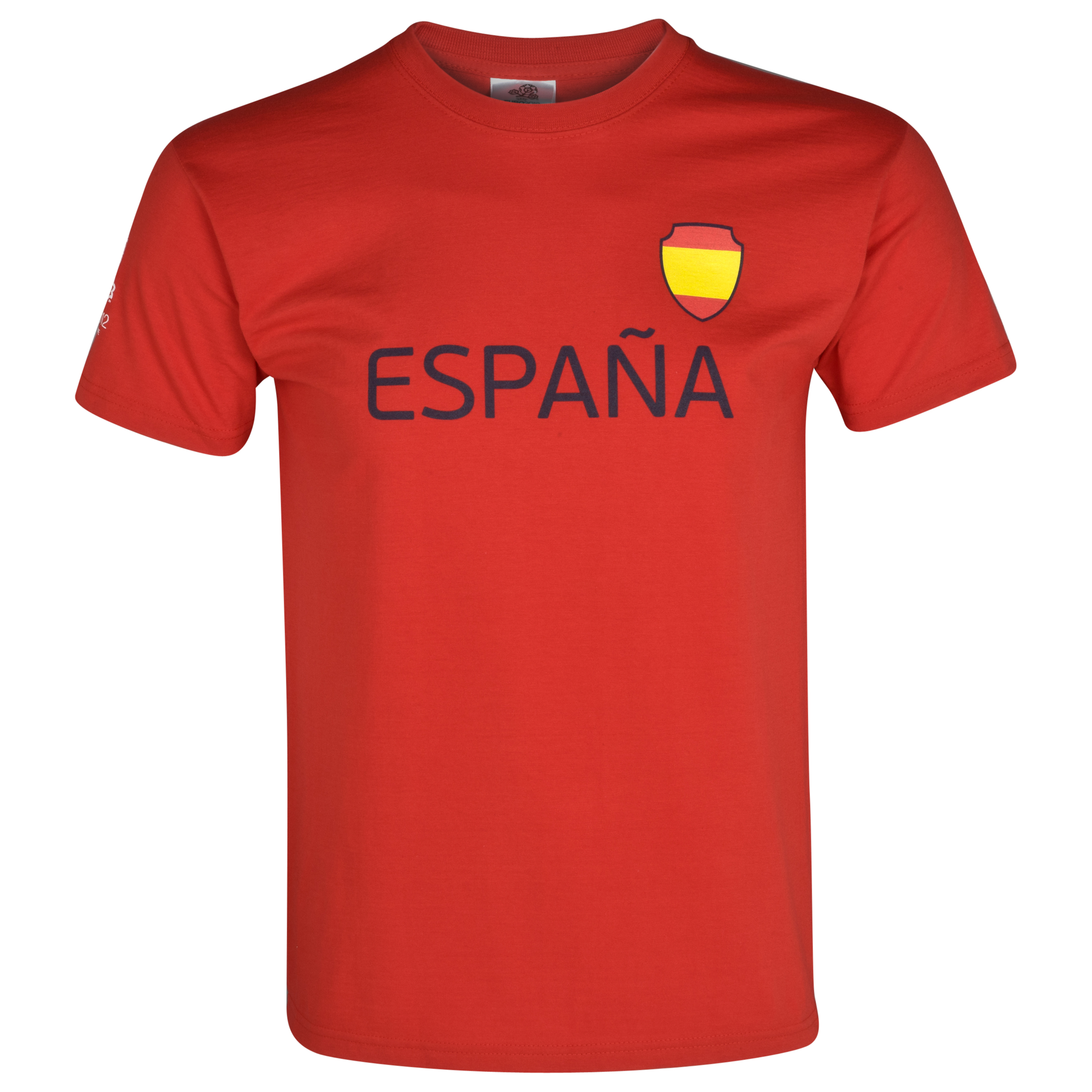 Euro 2012 Spain T-Shirt - Red/Blue.