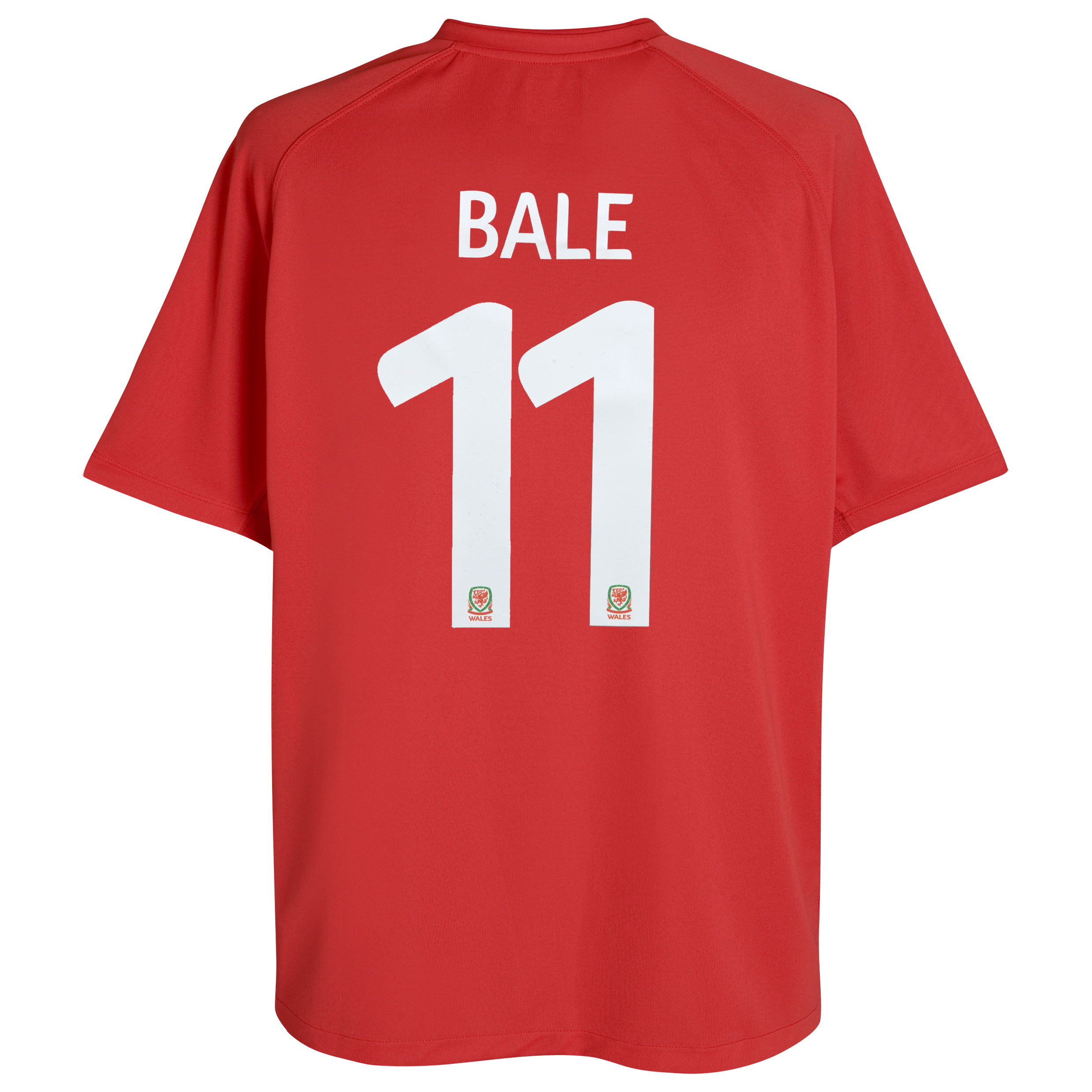 Wales Home Shirt 2010~11 Kids with Bale 11 printing