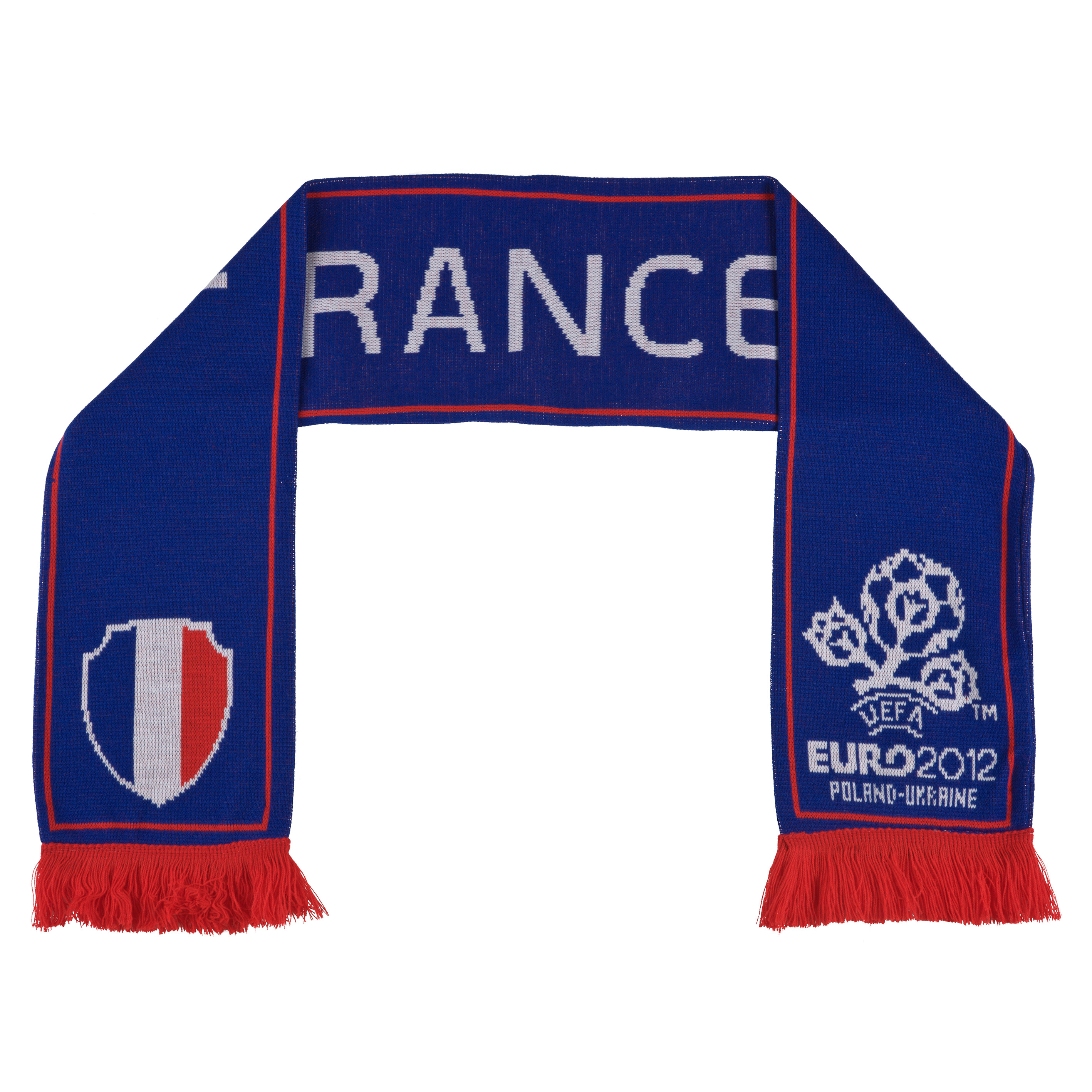 Euro 2012 France Jacquard Scarf - Blue/White/Red