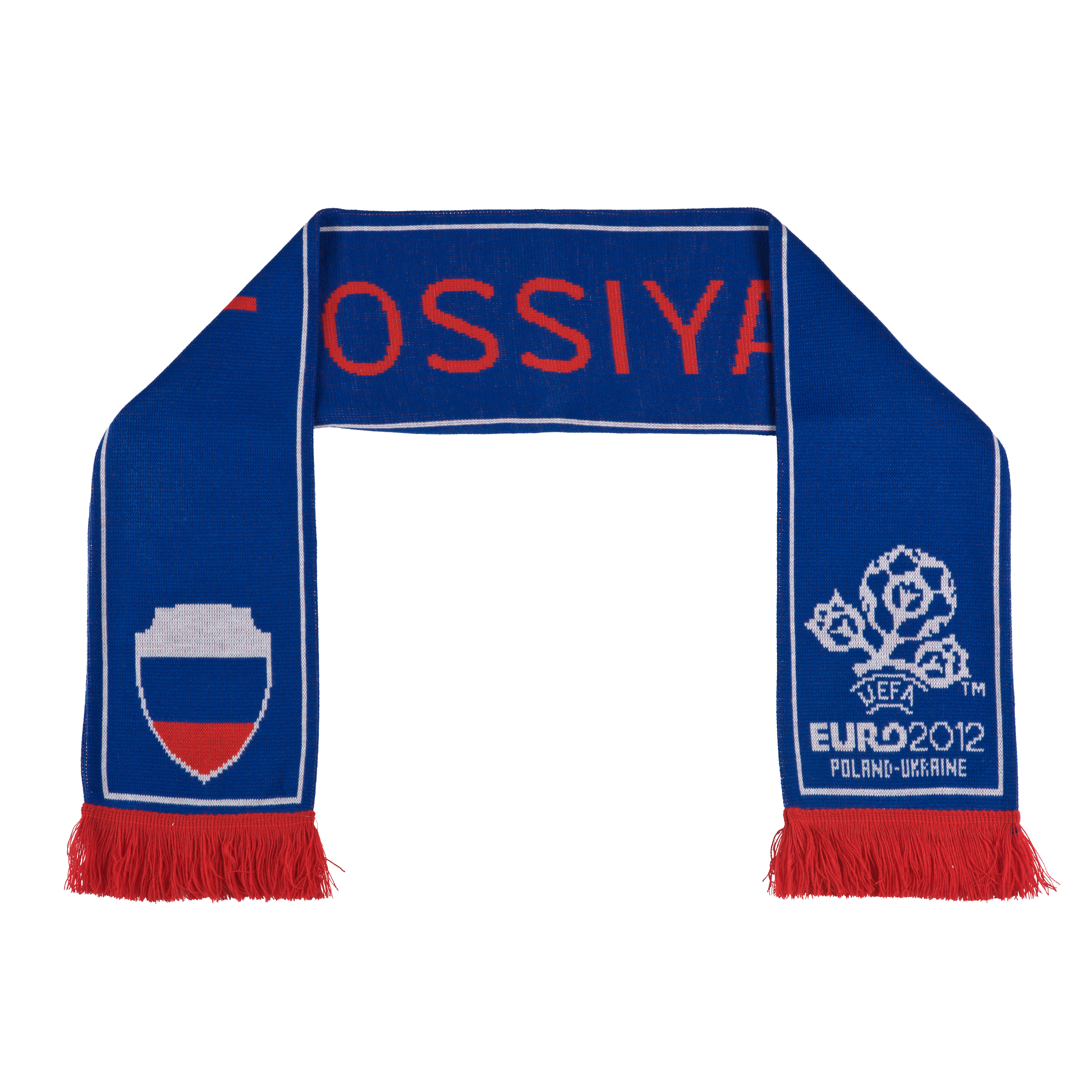 Euro 2012 Russia Jacquard Scarf Blue~White~Red
