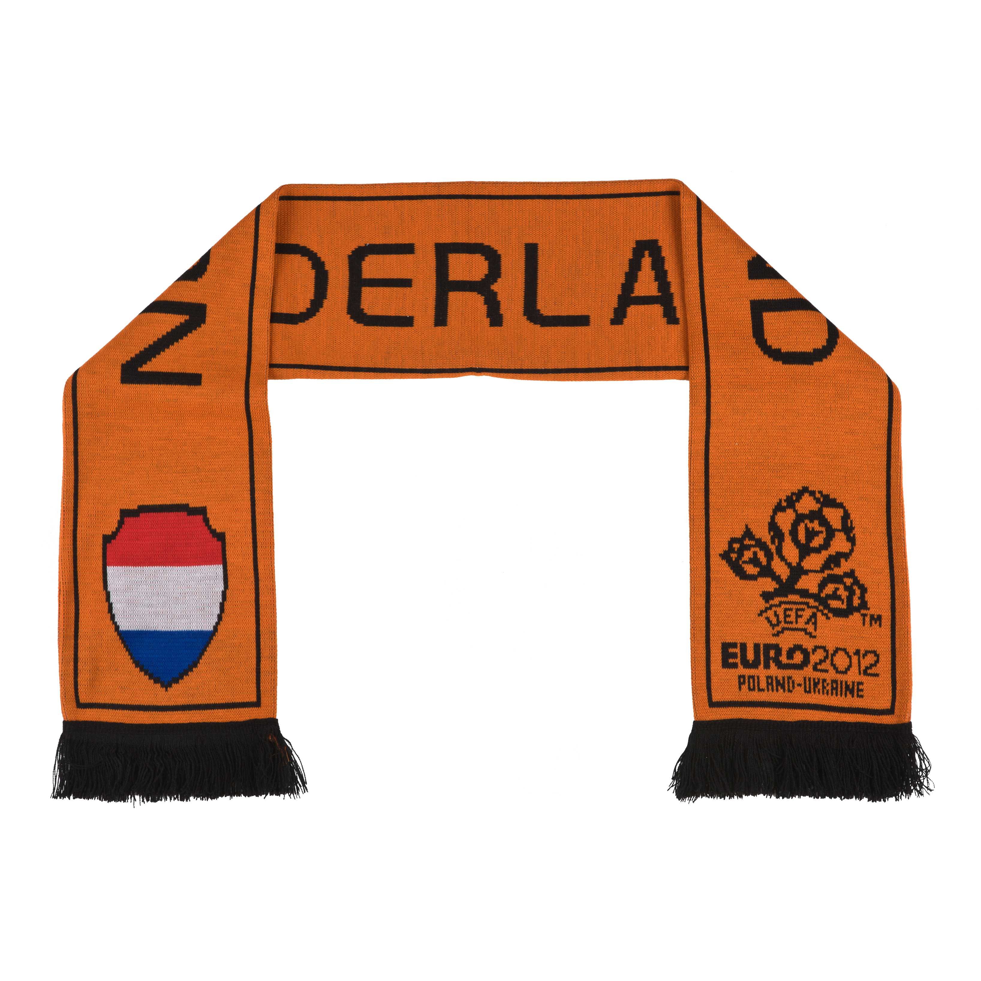 Euro 2012 Holland Jacquard Scarf Orange~Black