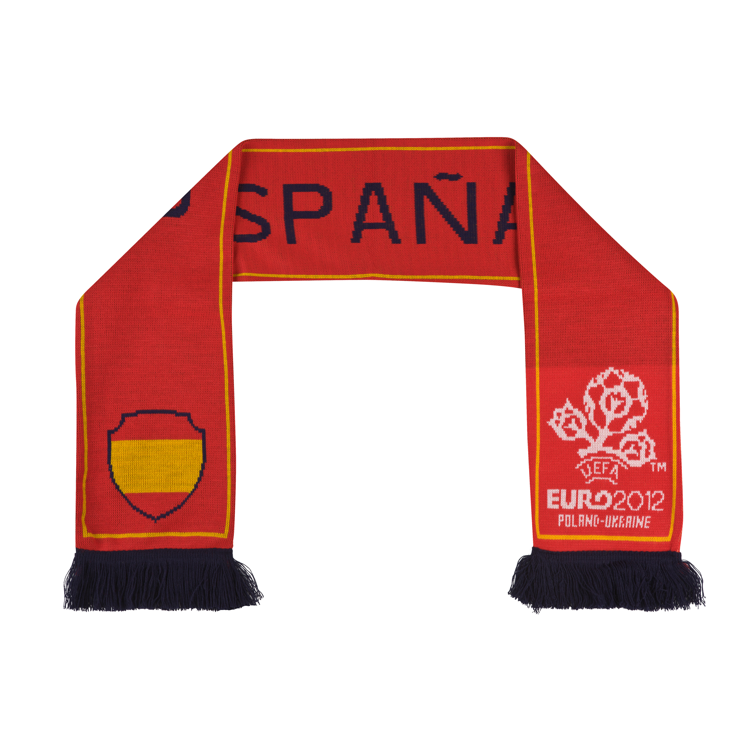 Euro 2012 Spain Jacquard Scarf Red~Blue