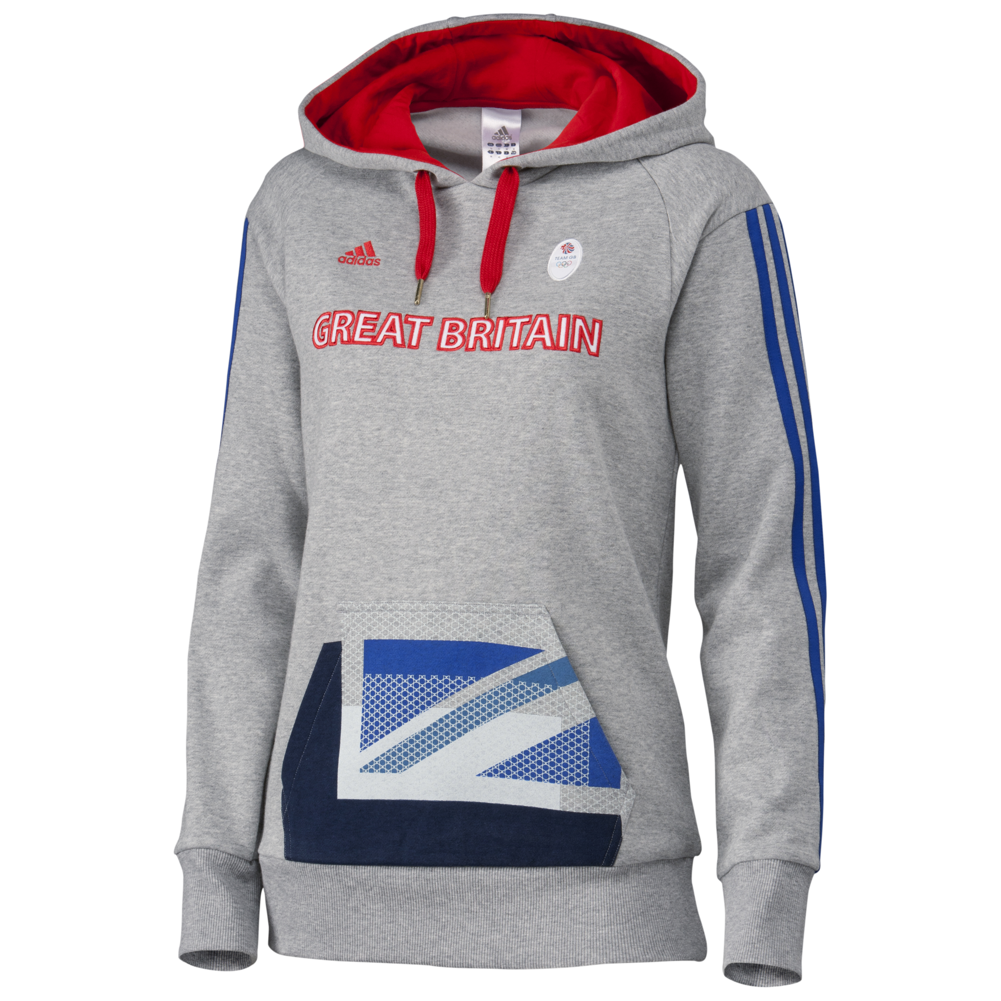 adidas Team GB Hoodie Medium Grey Heather Women